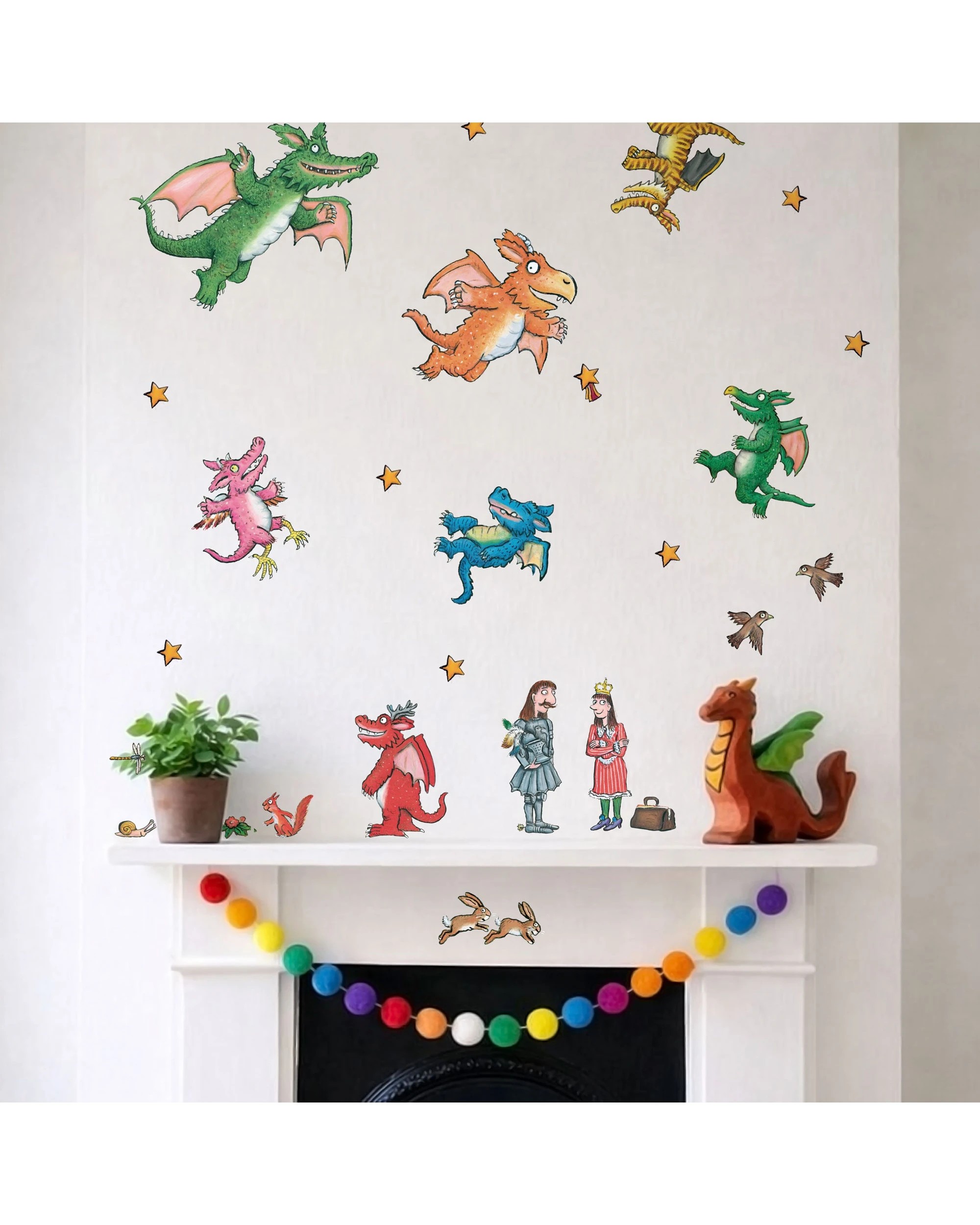 4 Stickerscape A4 Zog Nursery Playroom Decorative Stickers Wall Decals, 4 of 4