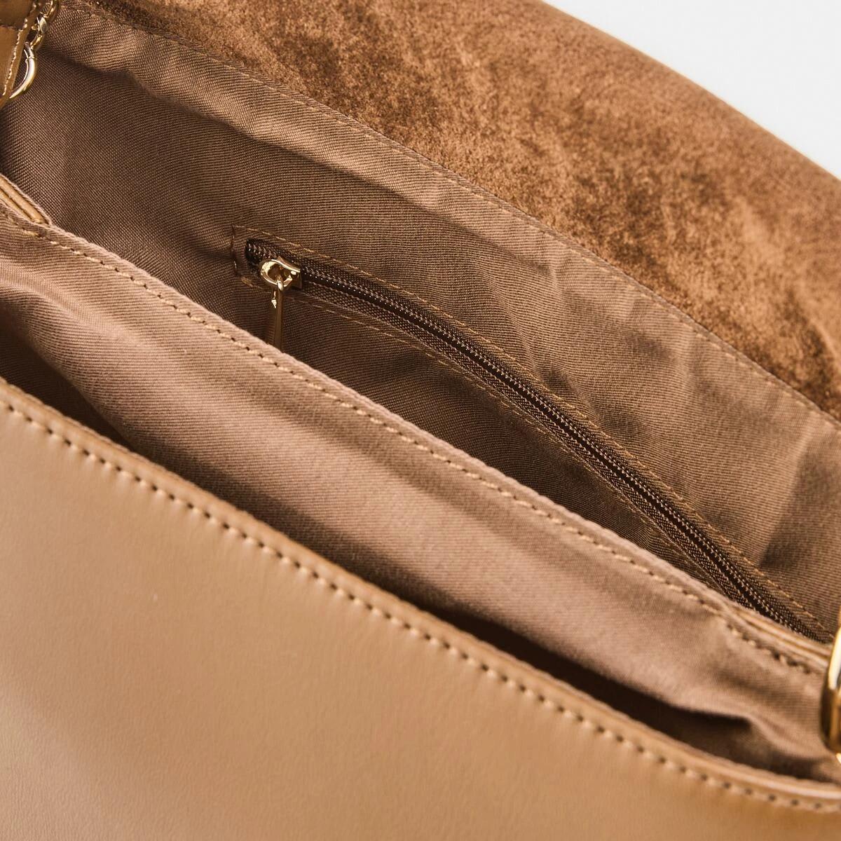 5 Front Flap Crossbody Bag RICH TAN, 5 of 7