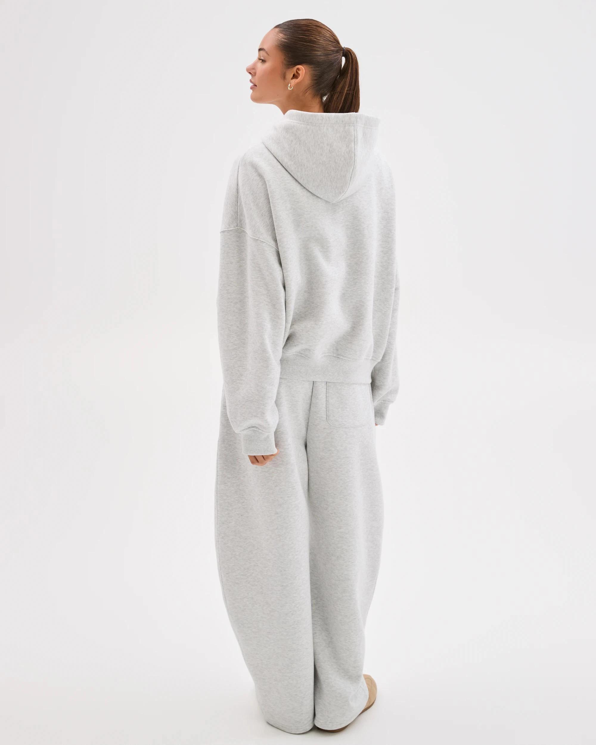 7 Lily Loves Australian Cotton Blend Hoodie SILVER MARLE, 7 of 7