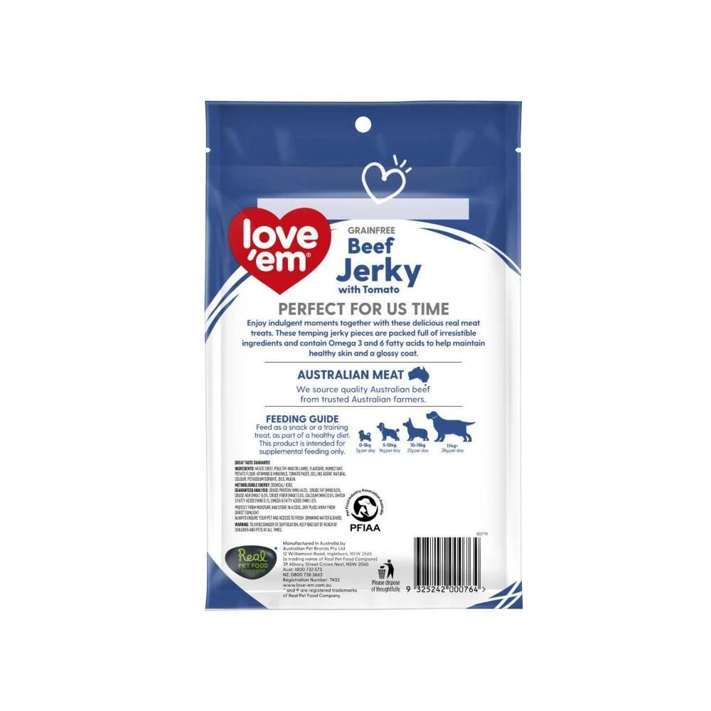 2 Love Em Beef & Tomato Jerky 200g 6pk, 2 of 2