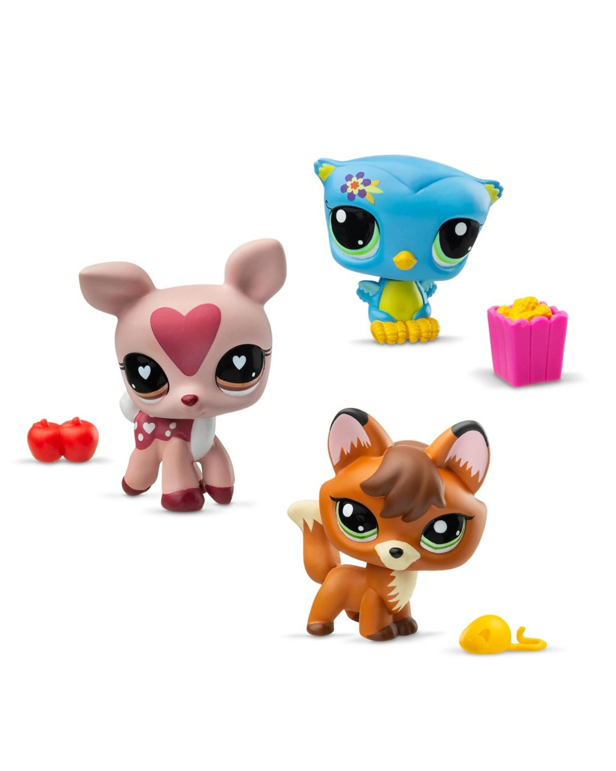 3 Littlest Pet Shop Trio In Tube Series 3 Forest Pets 3 Pack Figures, 3 of 5