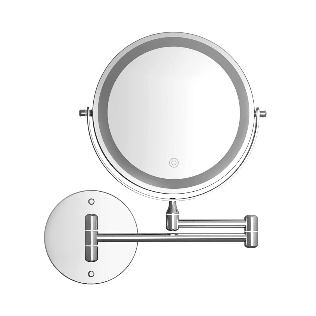 3 Embellir Extendable Makeup Mirror 10X Magnifying Double-Sided Bathroom - Silver, 3 of 6