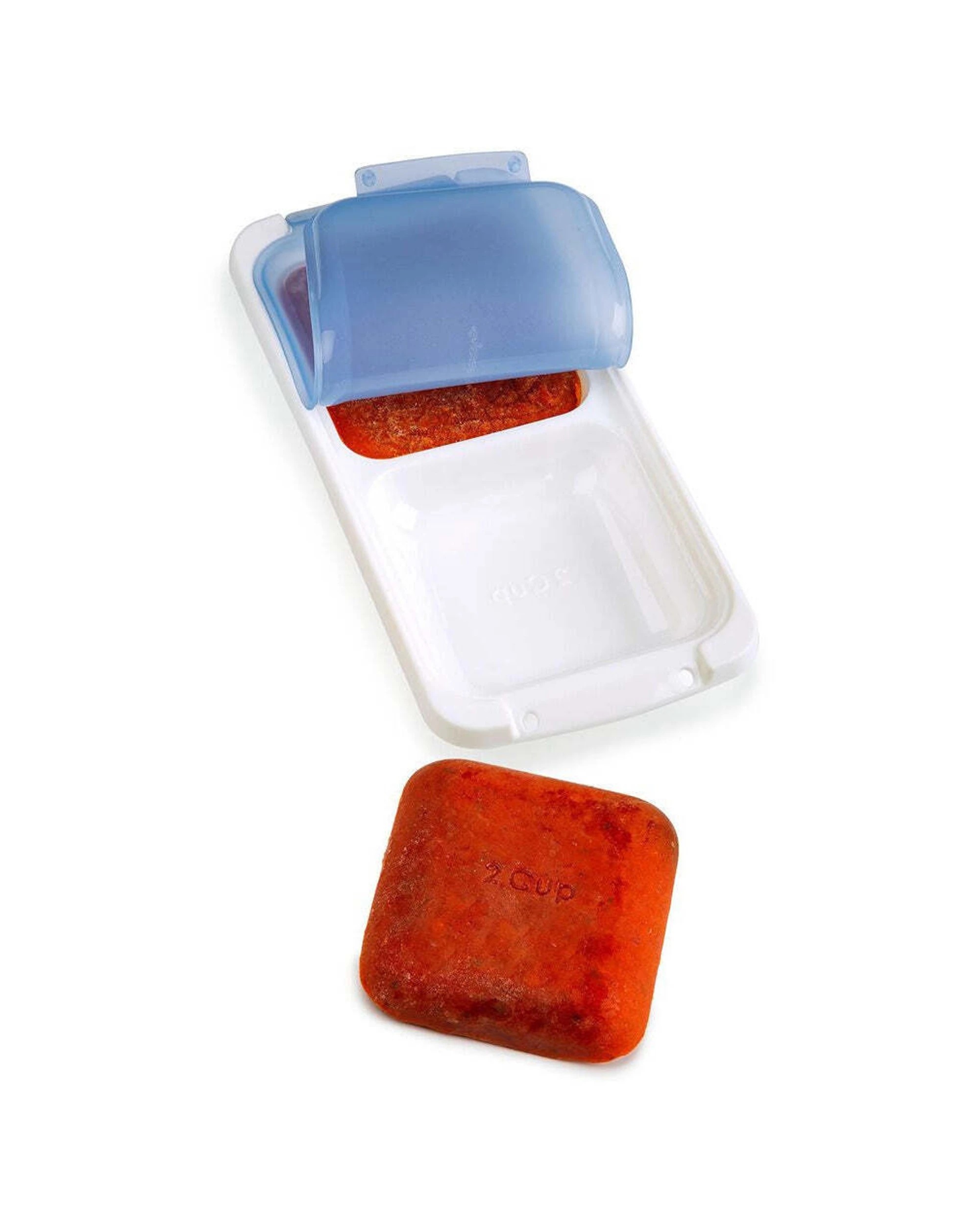 1 Progressive 2 Cup Portion Pod Food Container Adjustable Dividers Space Saver, 1 of 3