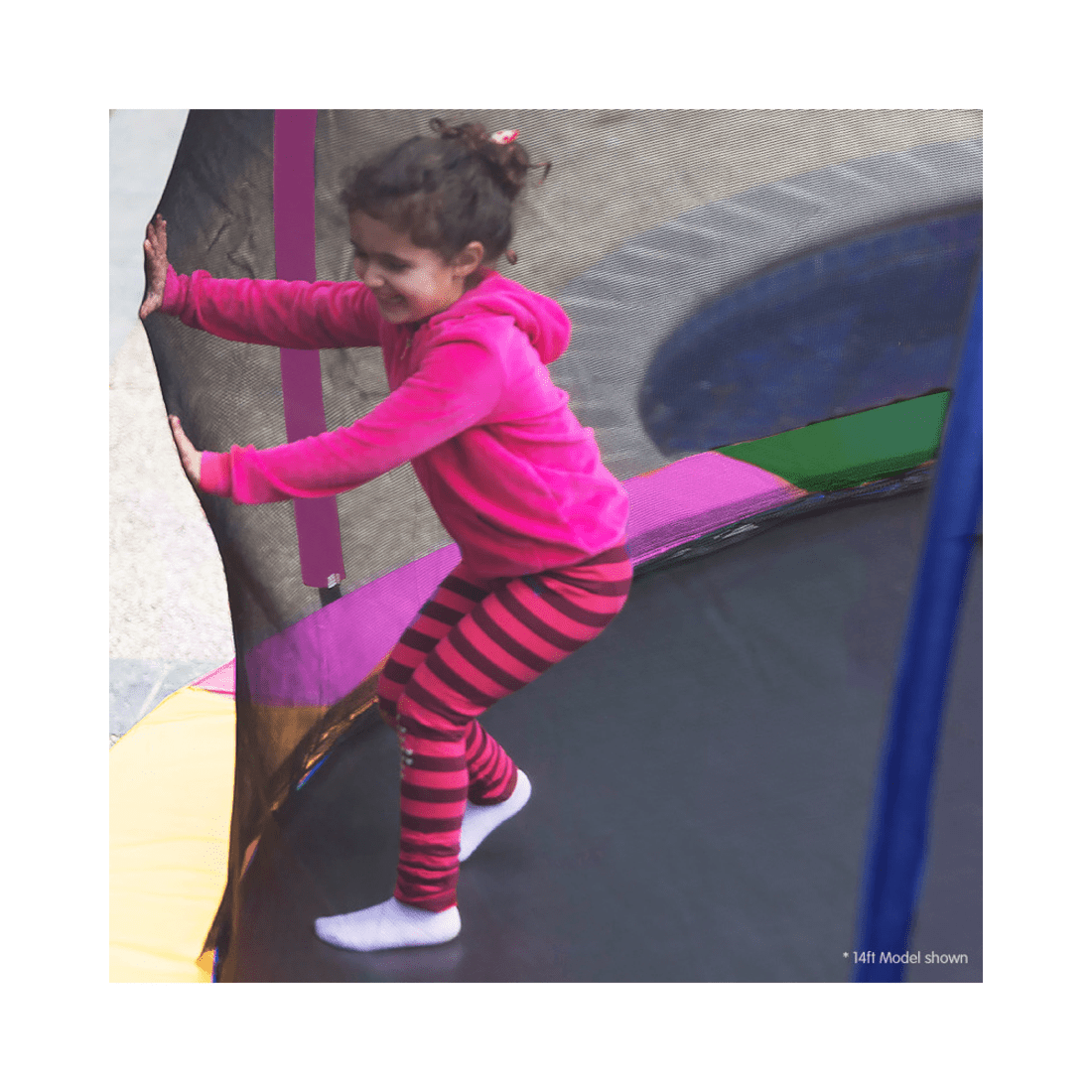 6 Kahuna Trampoline 6 Ft With Basketball Set - Rainbow, 6 of 9