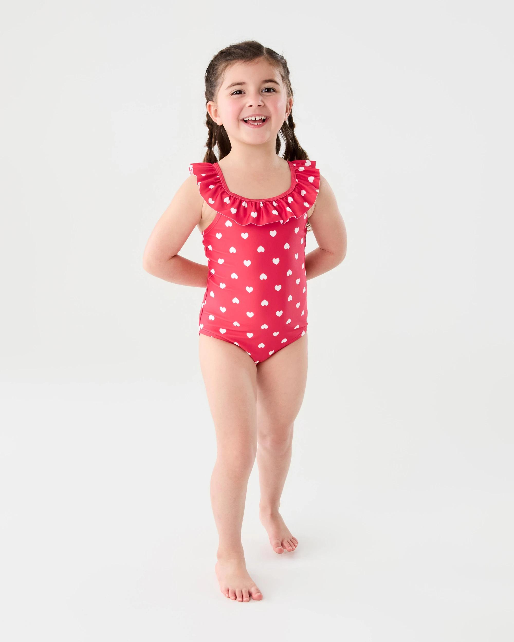 5 One Piece Swimsuit Red Hearts, 5 of 5