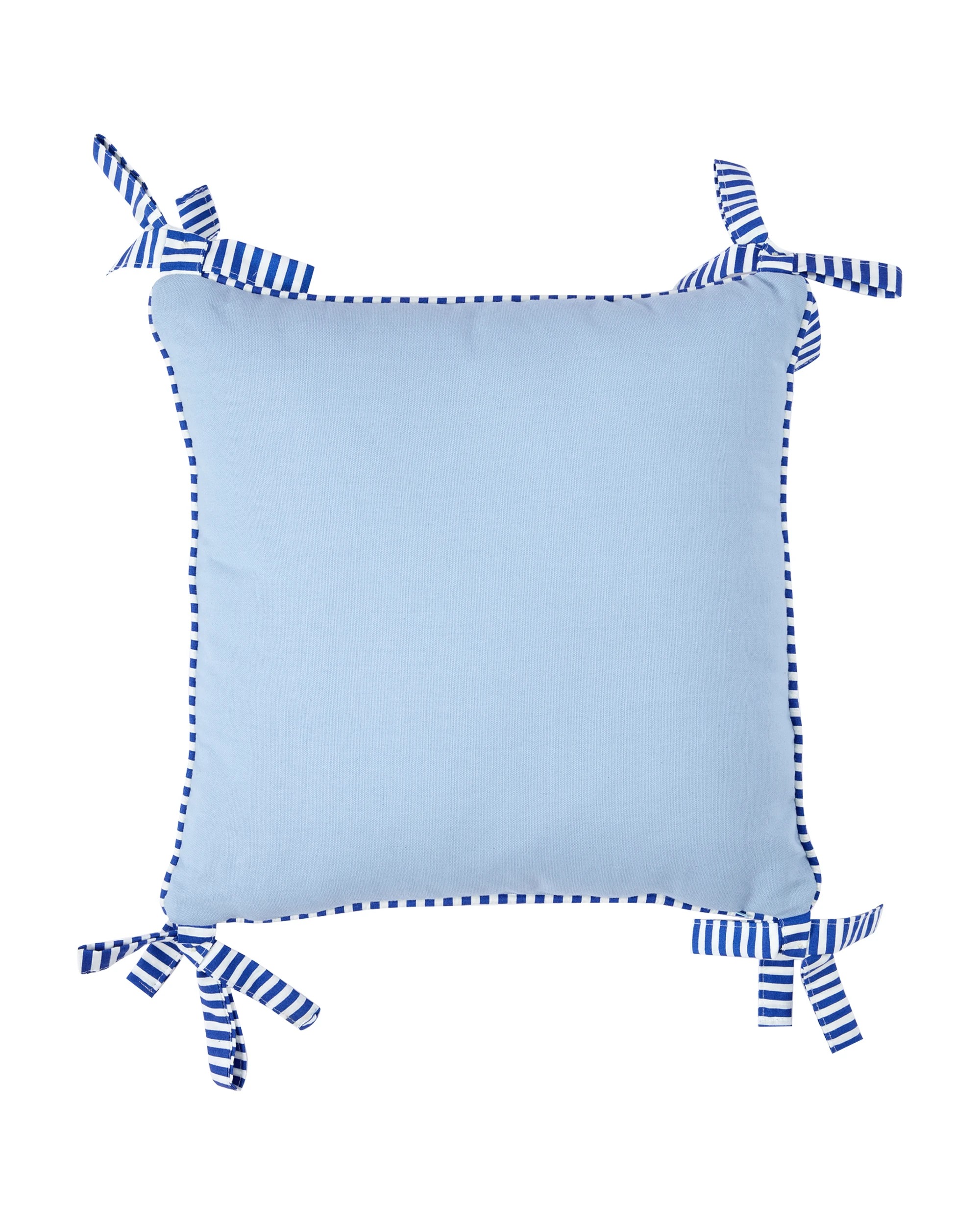 3 43cm Bow Cushion - Blue, 3 of 4