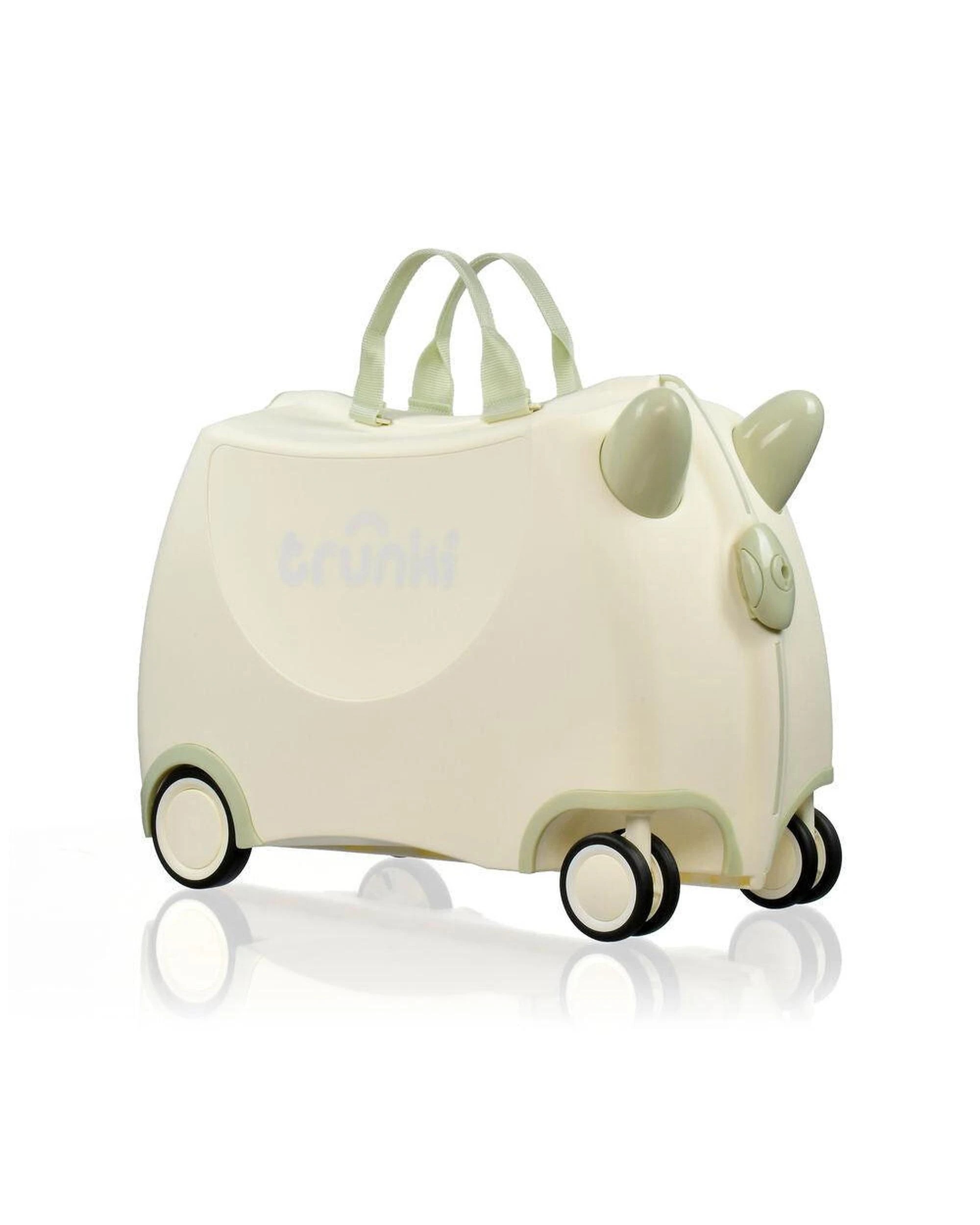 1 Trunki Glide Ride on Luggage Kids Suitcase Toy Box Solid White, 1 of 8