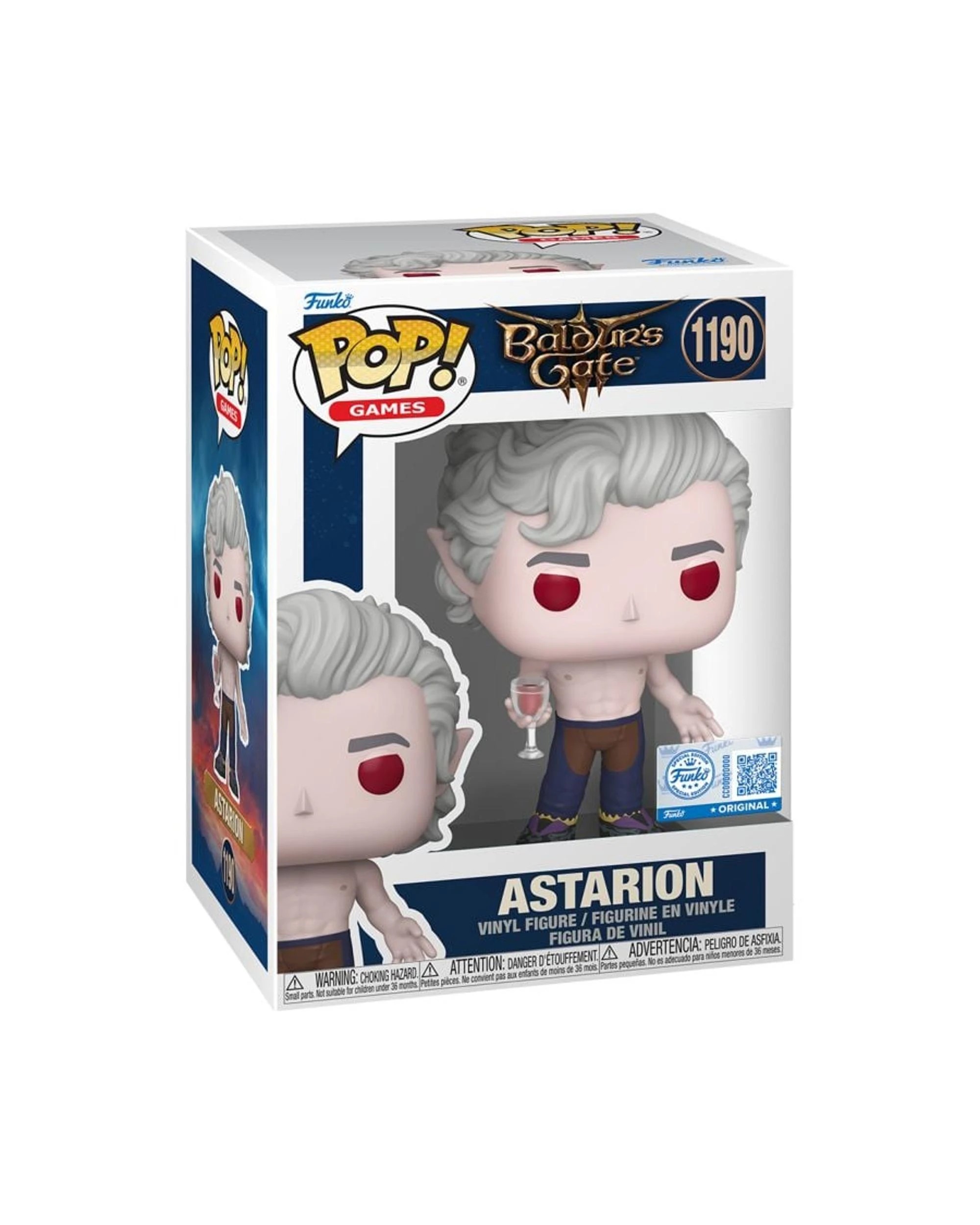 3 Baldur's Gate 3 Astarion - Shirtless -  U.S Exclusive Funko POP! Vinyl, 3 of 3