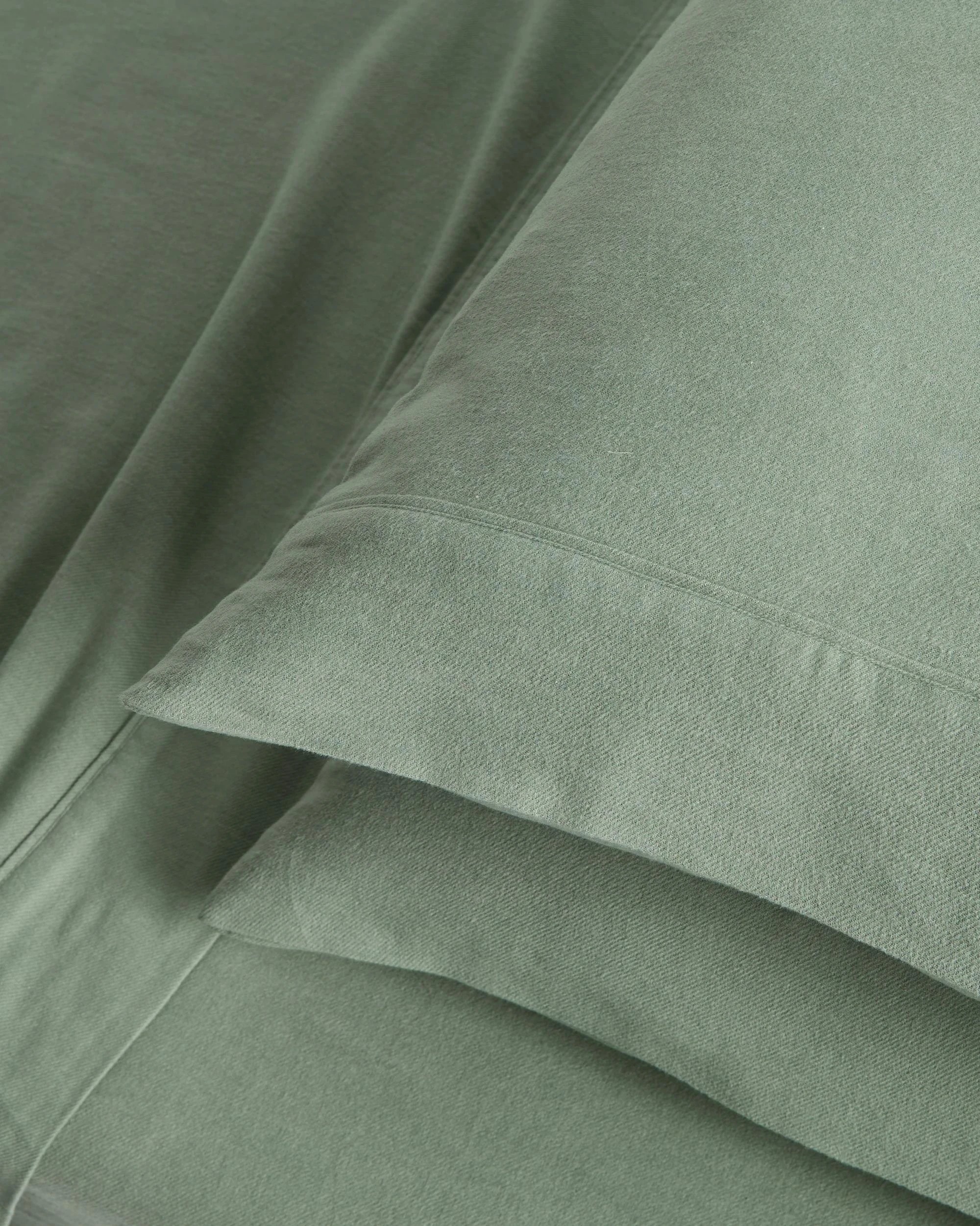 2 Target Kai Flannelette Sheet Set - Double Bed - Green, 2 of 4