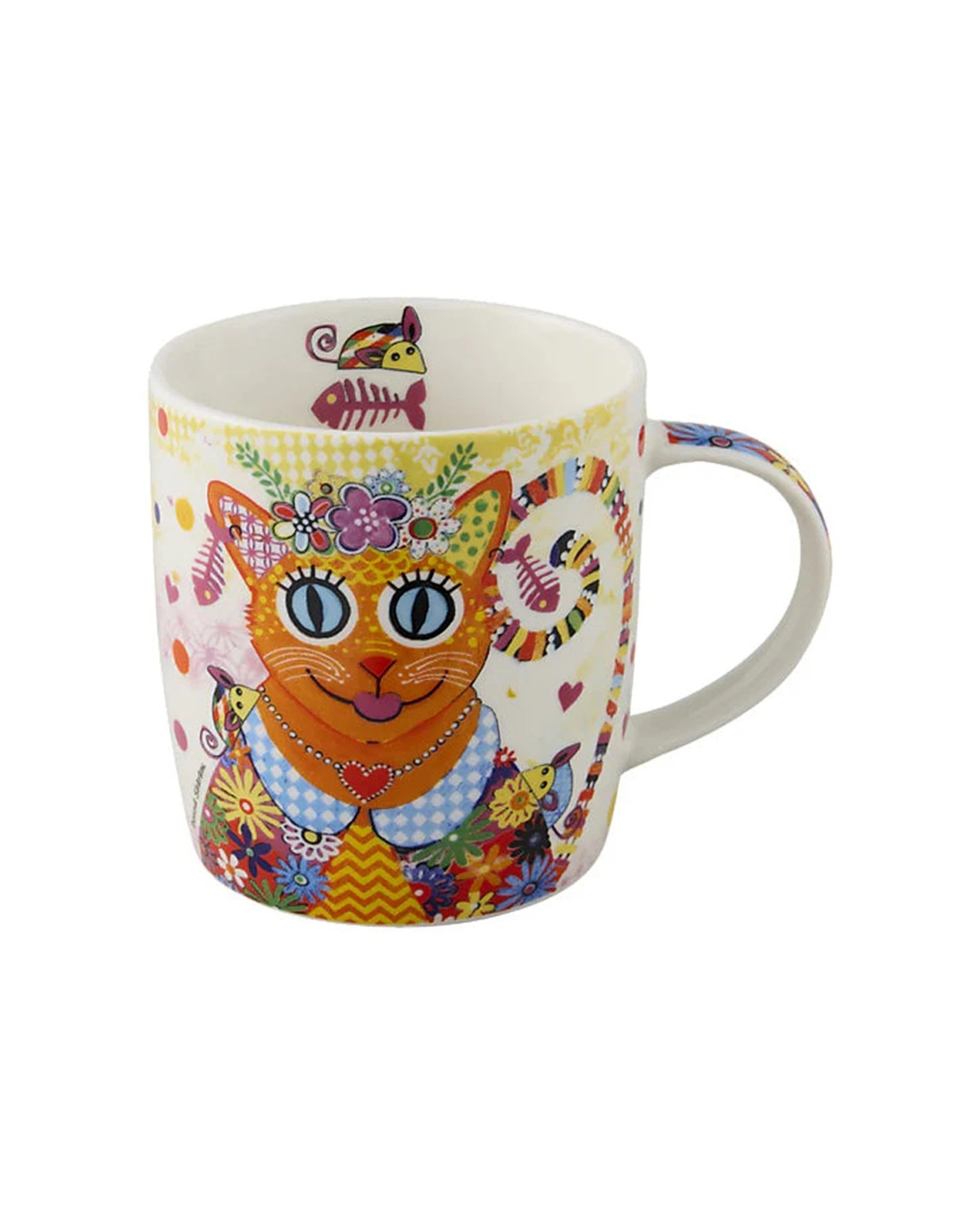 1 Maxwell And Williams Donna Sharam Kaleidoscope Drinking Mug 370ml Porcelain - Multi, 1 of 2