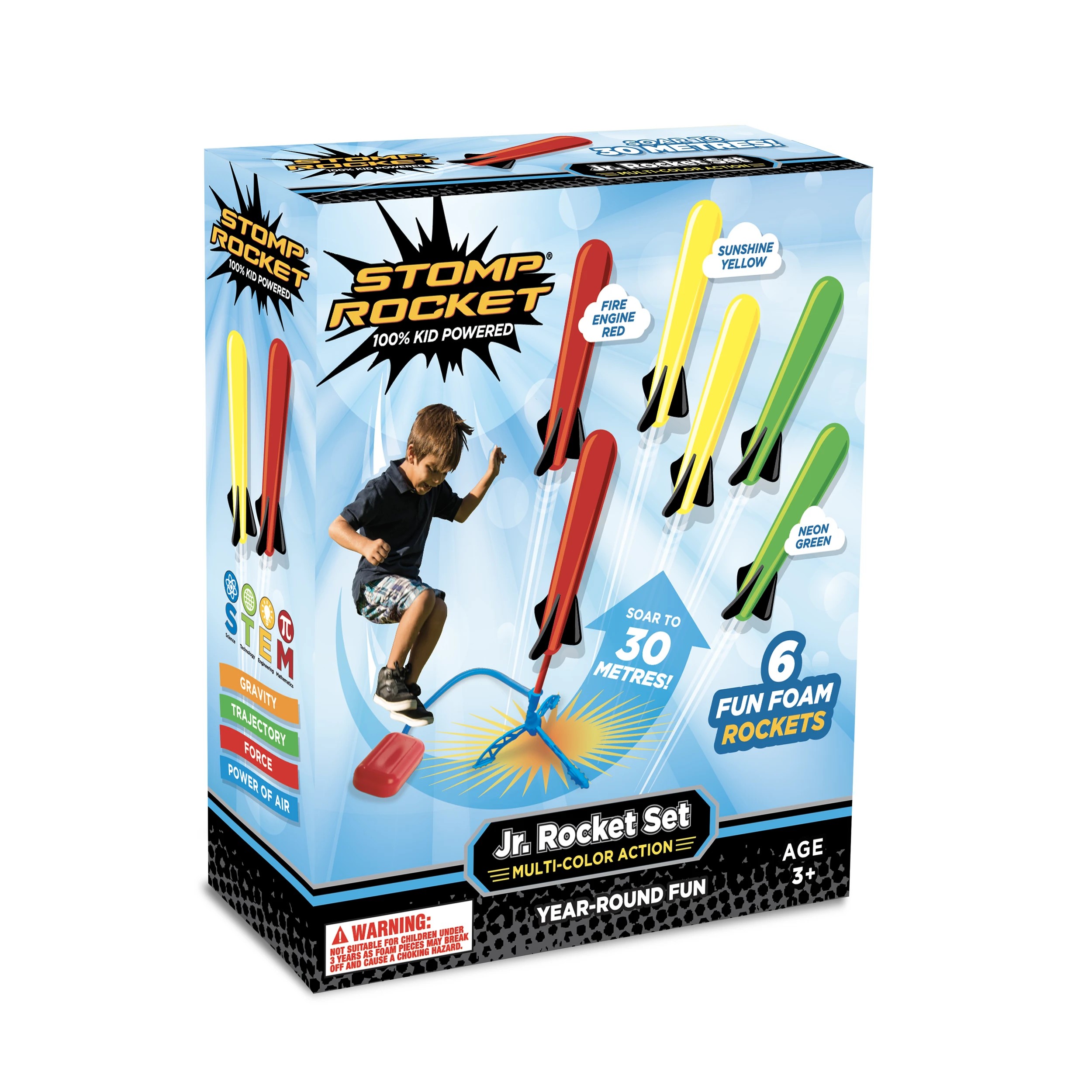 1 Stomp Rocket JR Multicolor 6 Rockets, 1 of 1