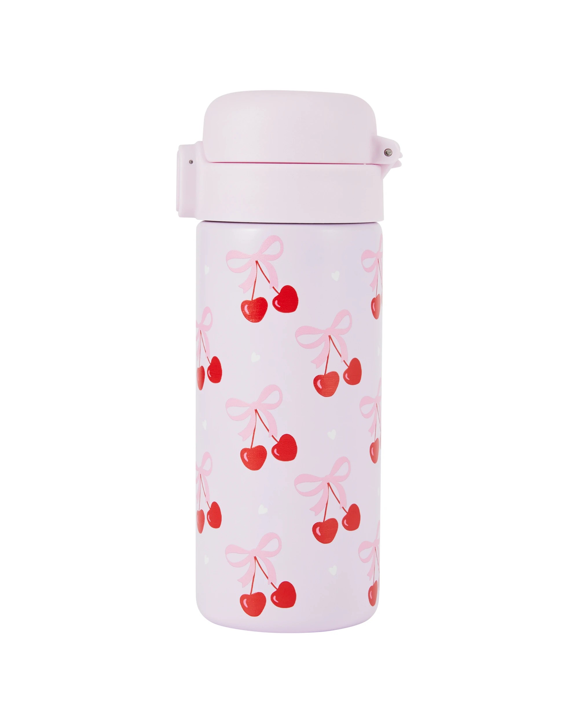 1 400ml Double Wall Insulated Cylinder Bottle - Cherry, 1 of 6