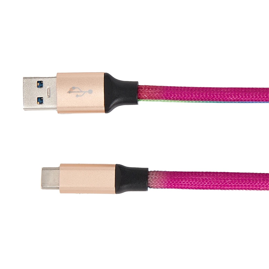 2 USB-A to USB-C Rainbow Cable - 2m, 2 of 4