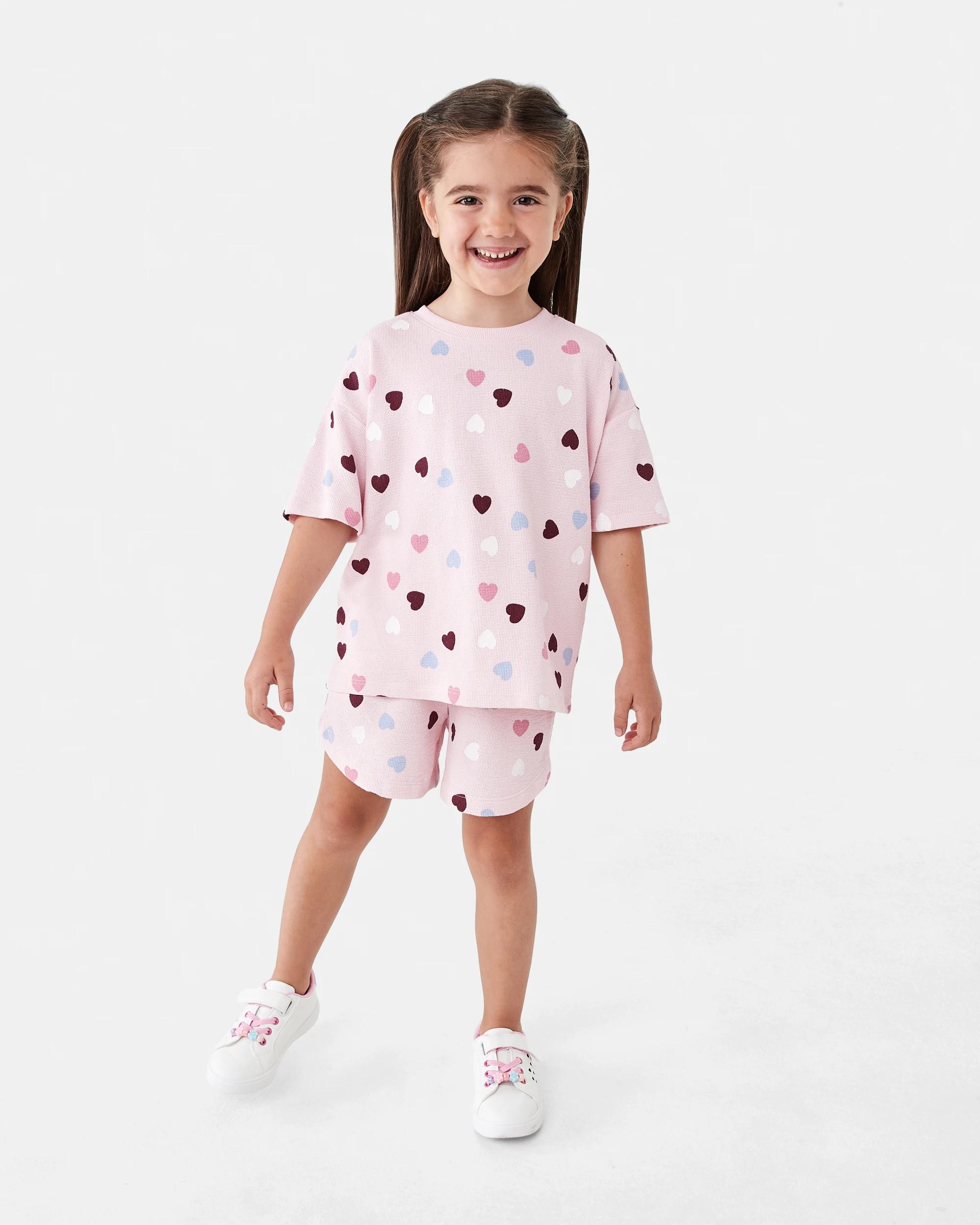 6 Slub Jacquard T-shirt Pnk Heart, 6 of 7