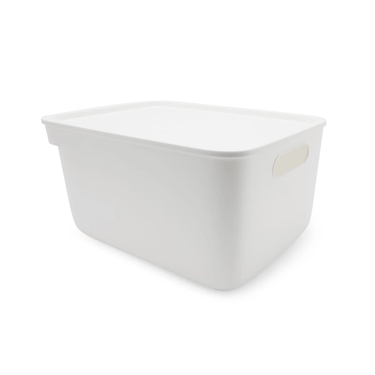 3 Storage Tub with Handle - Medium, White, 3 of 10