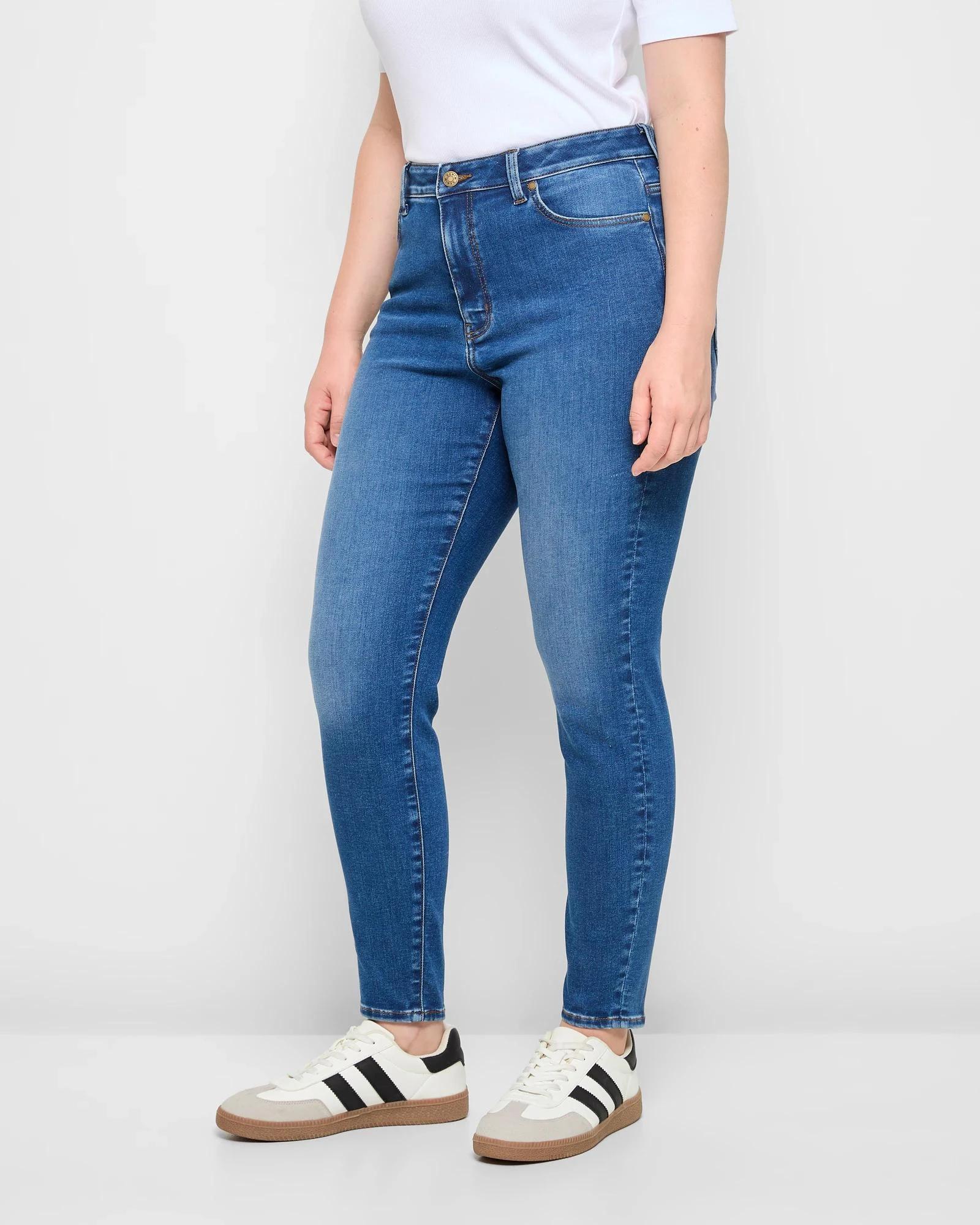 3 Target Denim High Rise Ankle Length Skinny Denim Jeans - Shape Your Body NIAGRA BLUE, 3 of 5