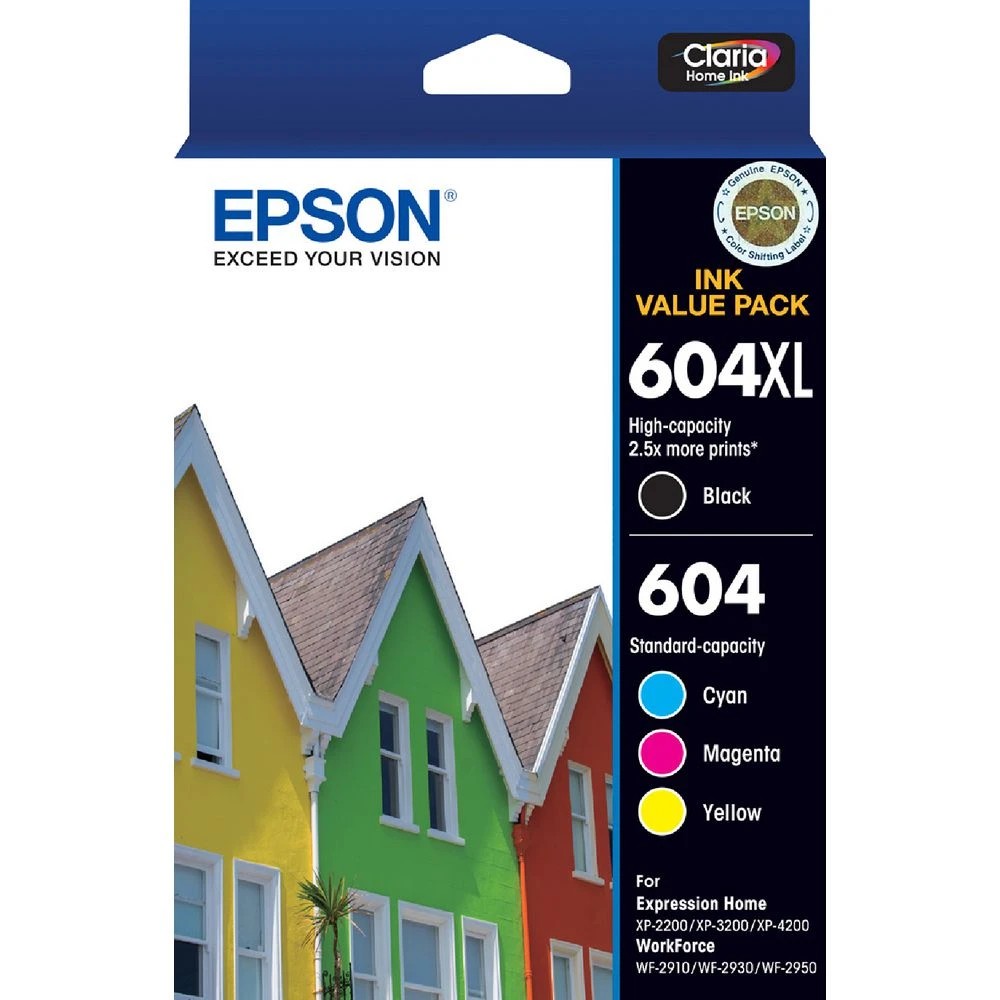1 Epson 604XL Black and Standard Colour Value Pack, 1 of 1