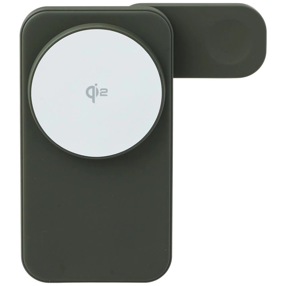 3 Otto On The Go Foldable 3 in 1 Wireless Charging Stand Green, 3 of 8