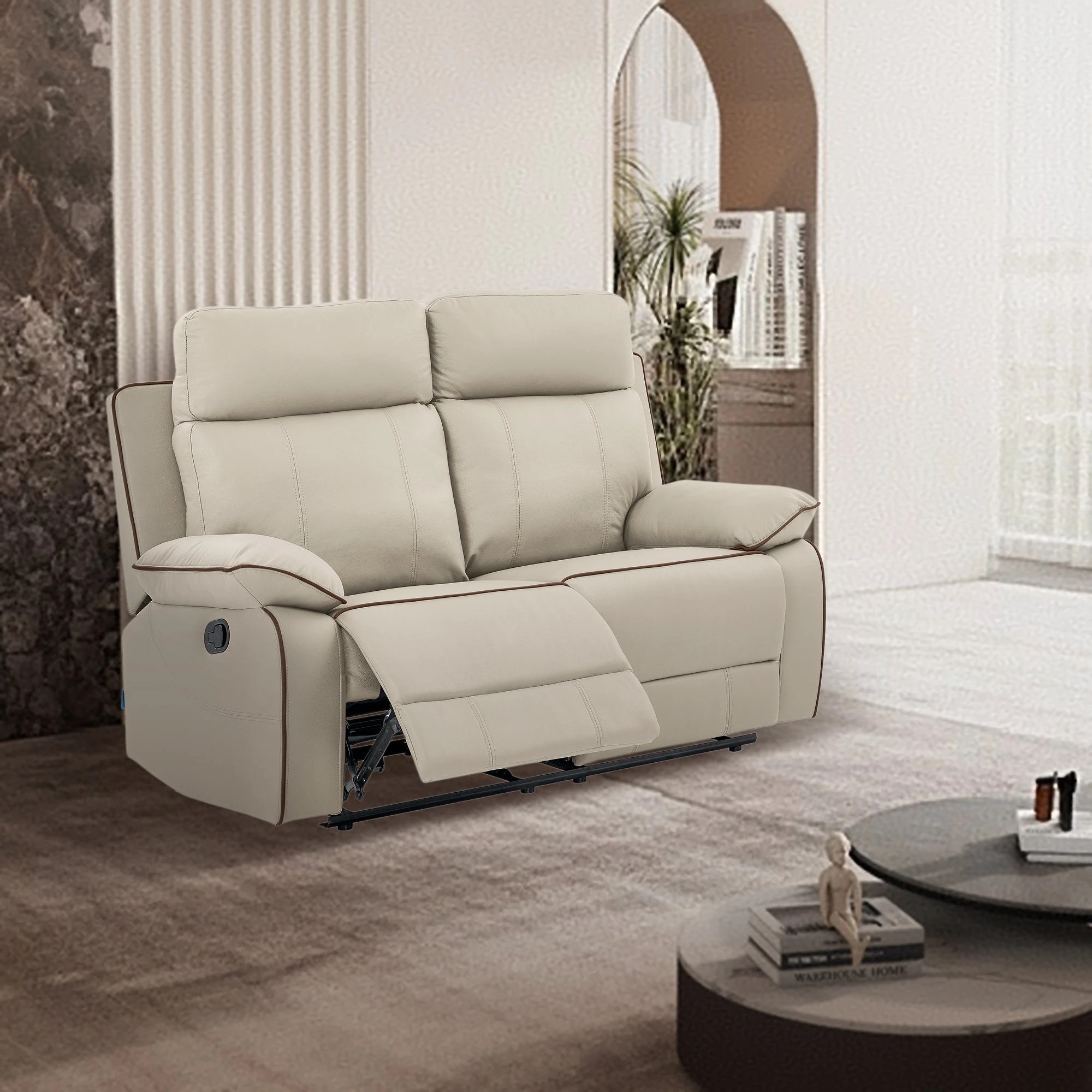 2 Foret 2seater Sofa Lounge Convertible Couch Furniture Ottoman Chaise Recliner, 2 of 5