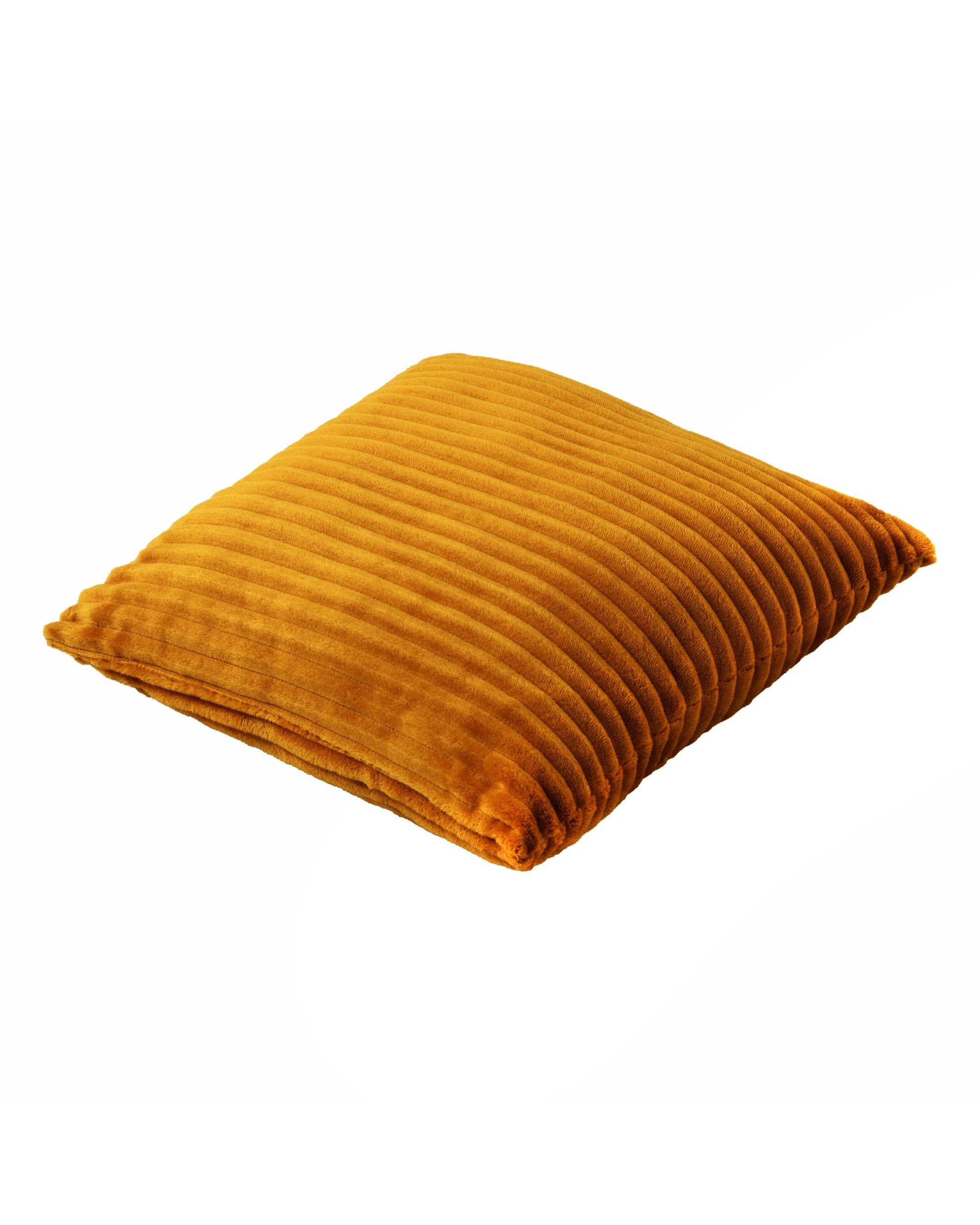 2 Dreamaker Signature Embossed Corduroy Fleece Cushion 45x45cm - Mustard, 2 of 6