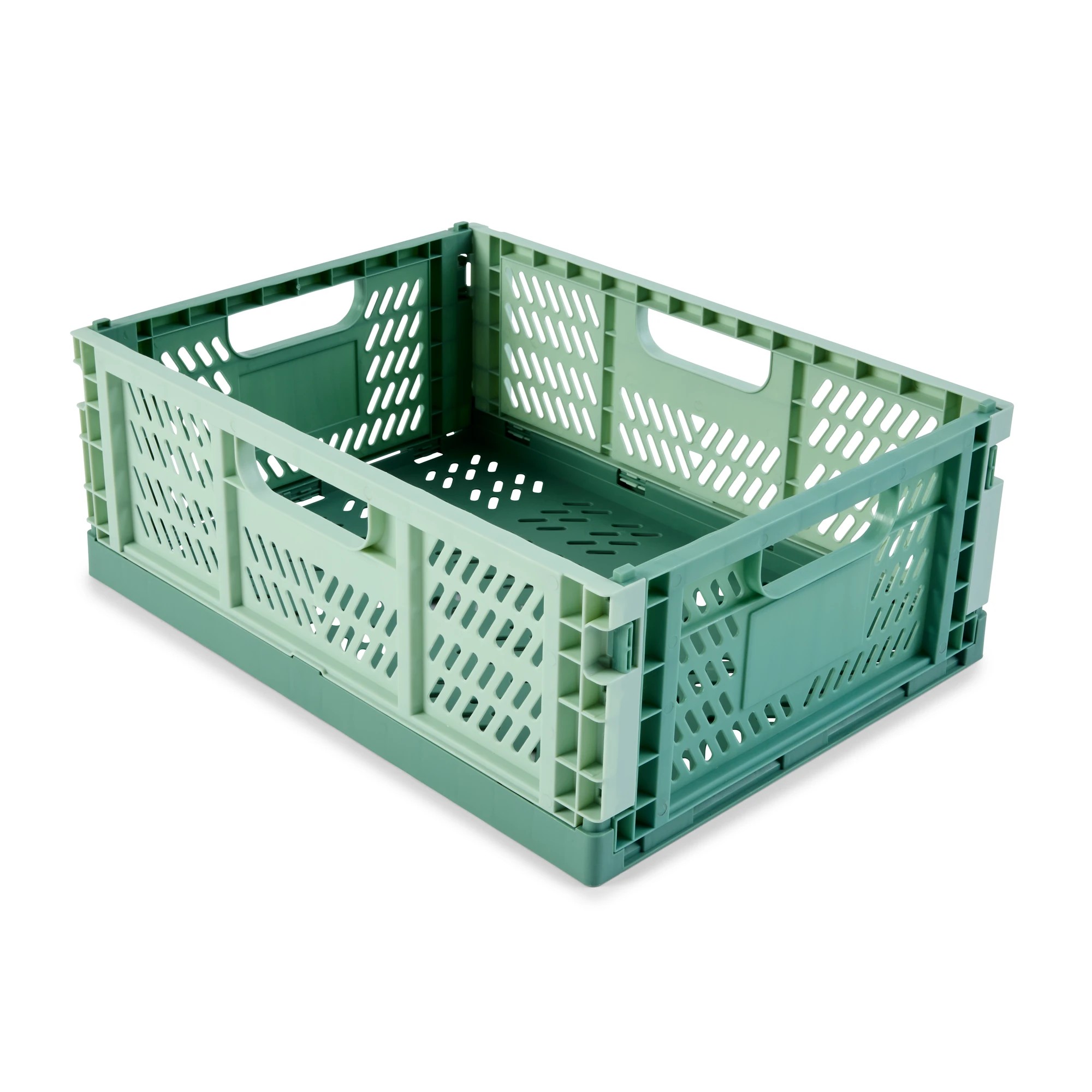 4 15L Collapsible Crate - Medium, Green, 4 of 10
