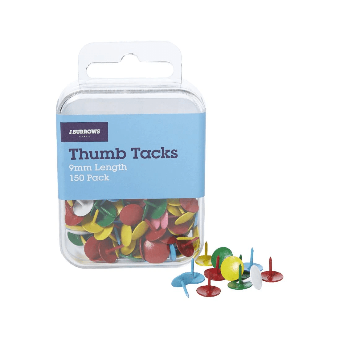 2 J.Burrows Thumb Tacks Assorted 150 Pack, 2 of 3