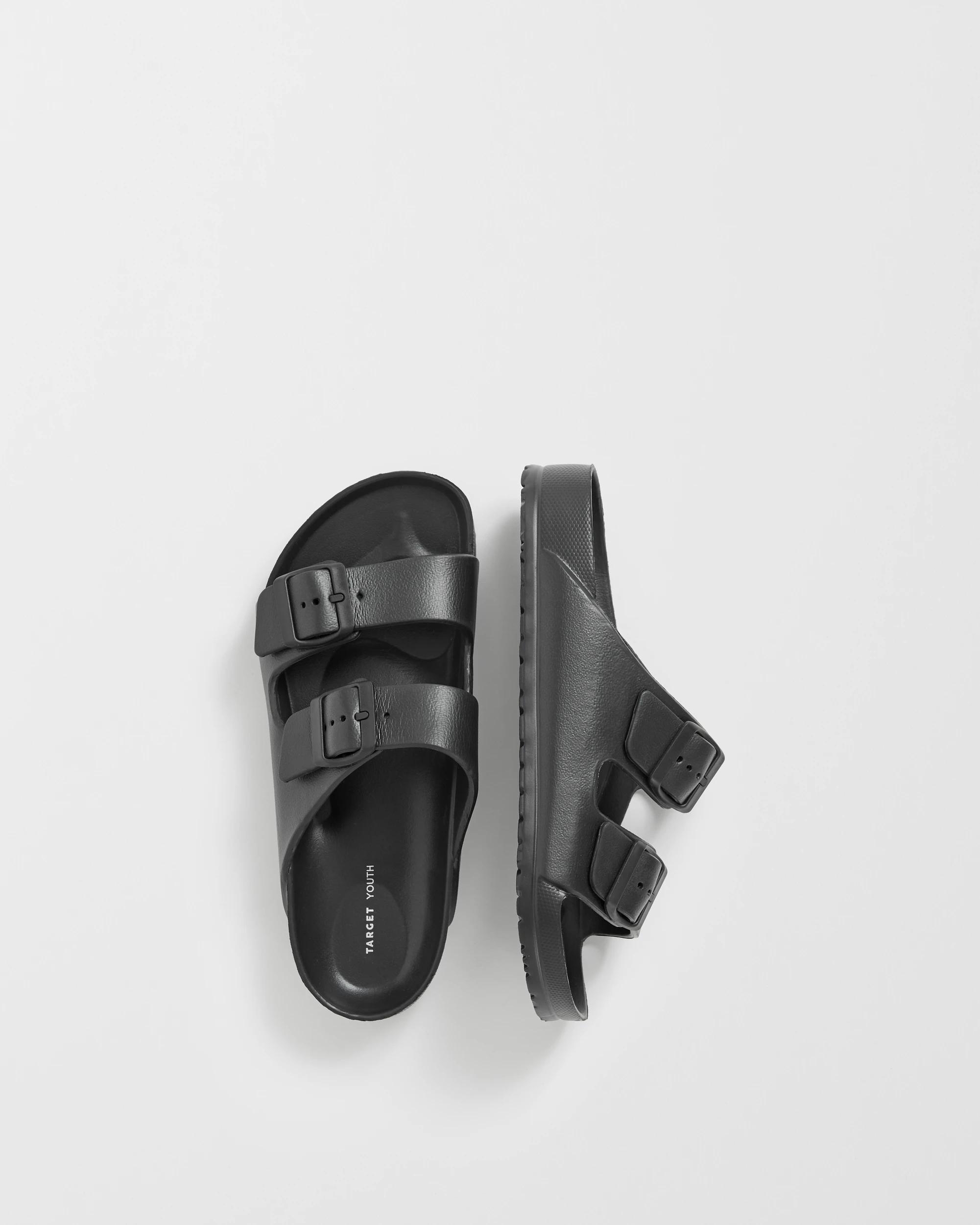 3 Target Youth EVA Double Strap Slides BLACK, 3 of 3