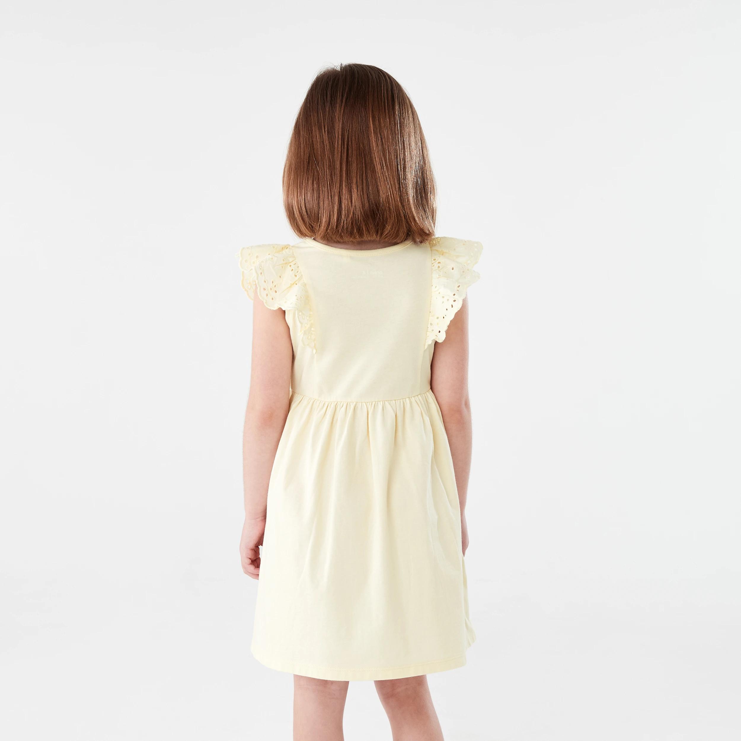 2 Frill Sleeve Dress SORBET YELLOW, 2 of 7