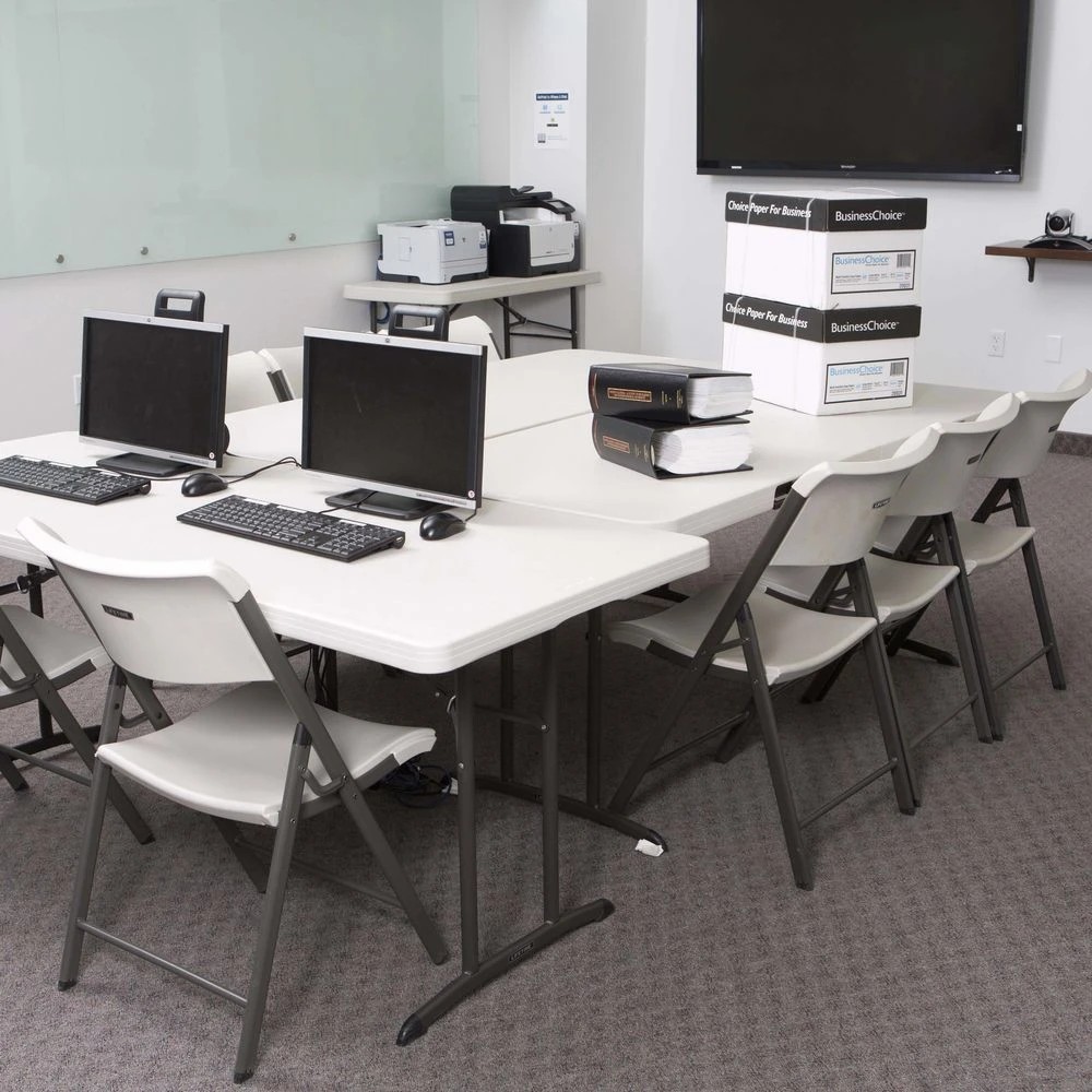 8 Lifetime Commercial 6 Foot Bifold Table Desks, Tables and Returns, 8 of 10