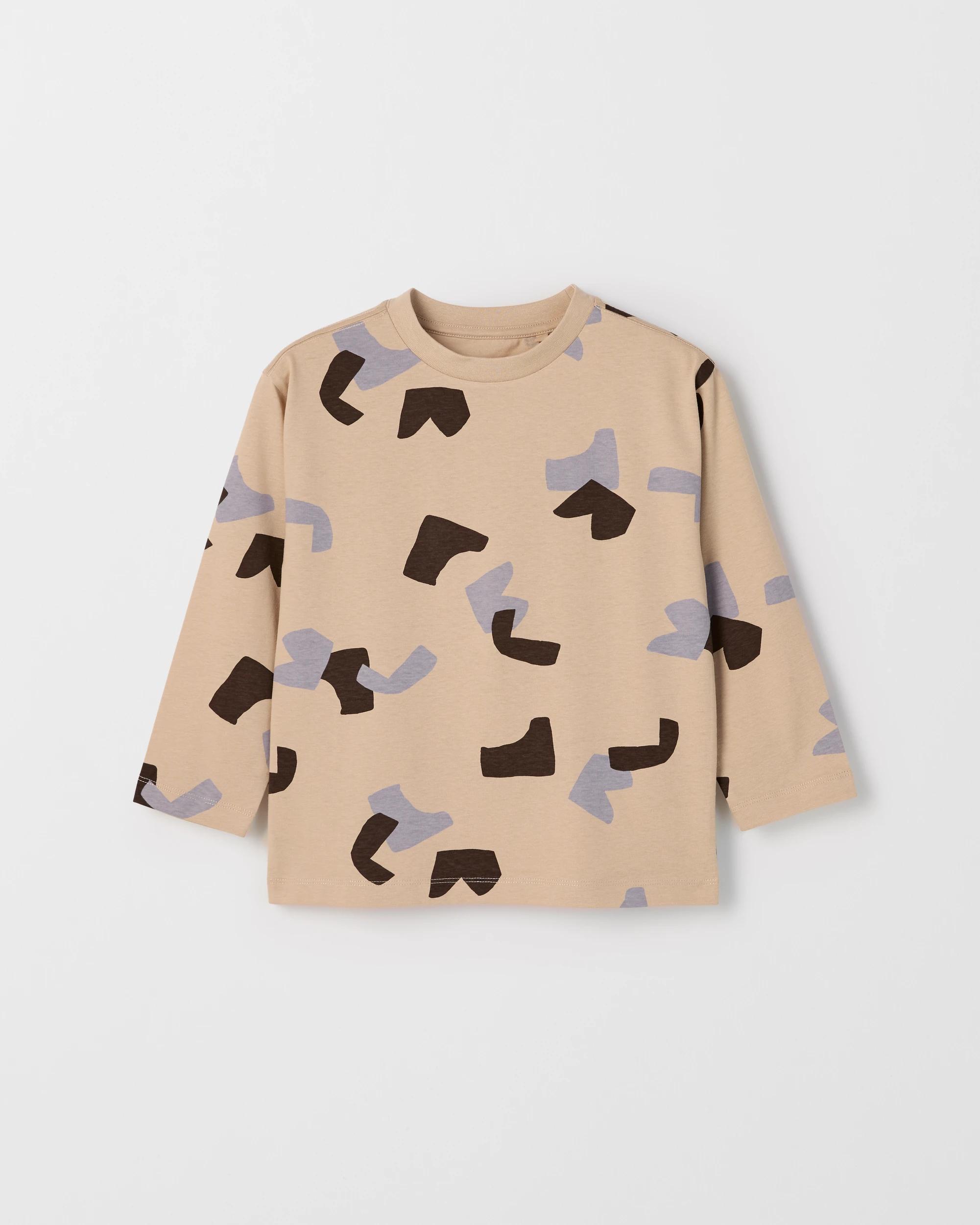 4 Target Kids Australian Cotton 3 Pack Long Sleeve T-Shirts TAN, 4 of 5