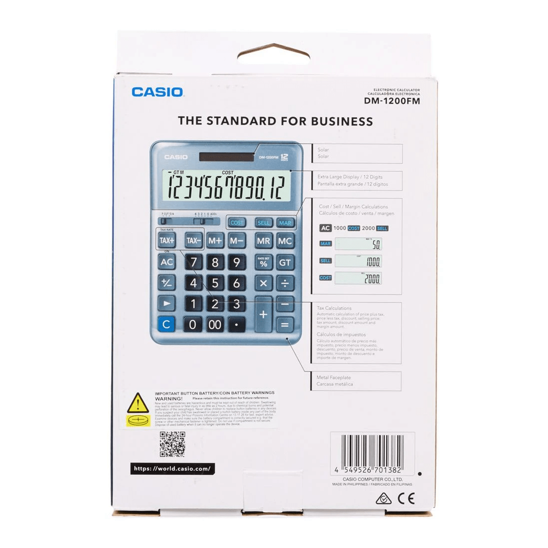 4 Casio DM-1200FM Desktop Calculator, 4 of 4