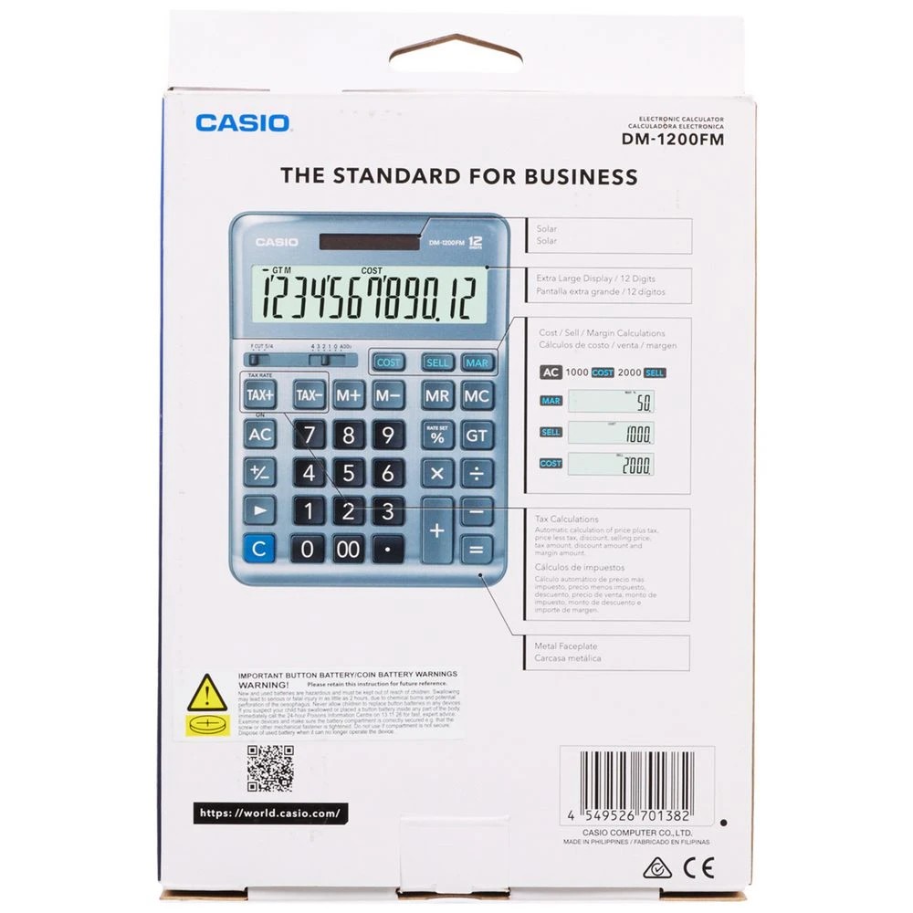 4 Casio DM-1200FM Desktop Calculator, 4 of 4