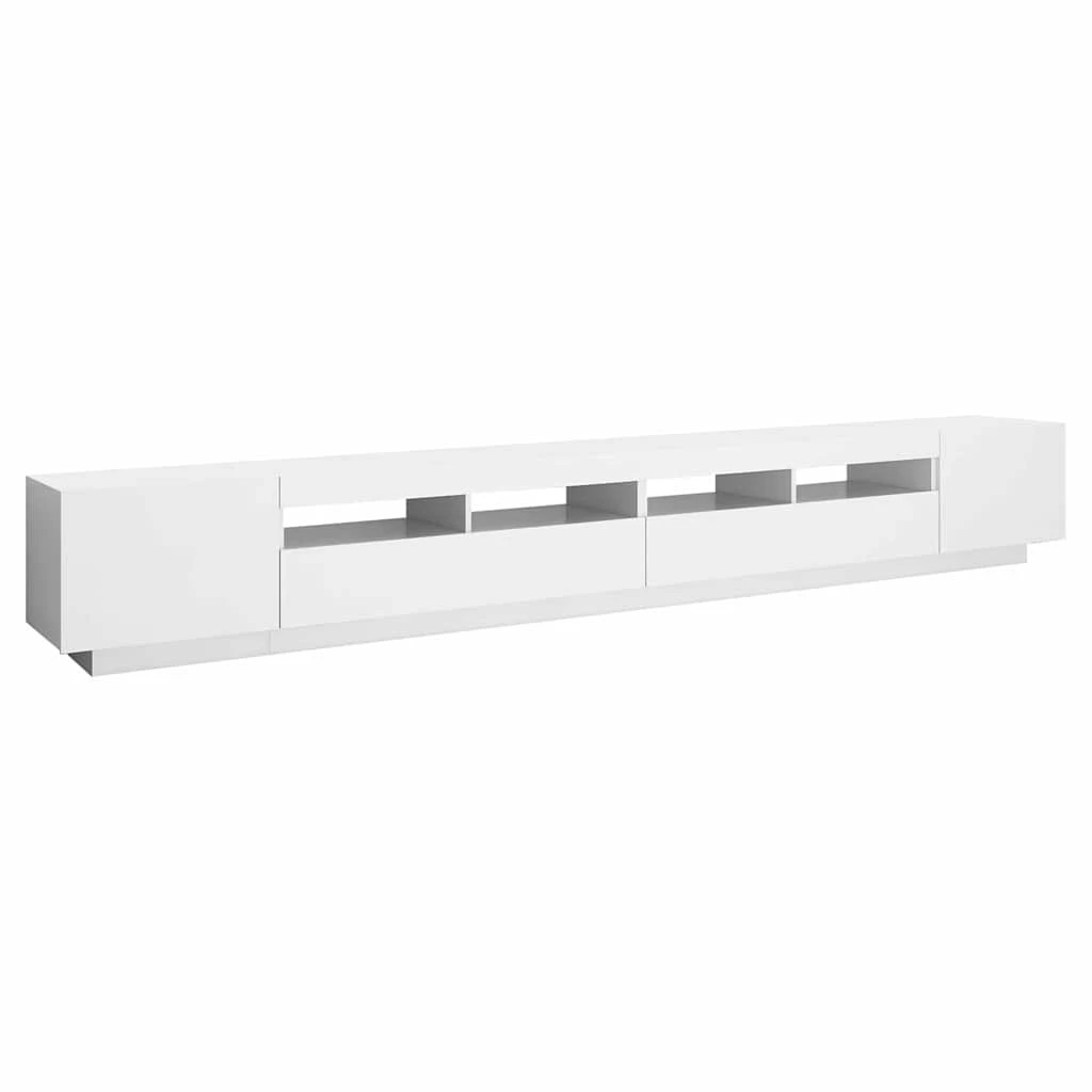7 Vidaxl Tv Cabinet Tv Cabinet With Led Light - White, 7 of 10