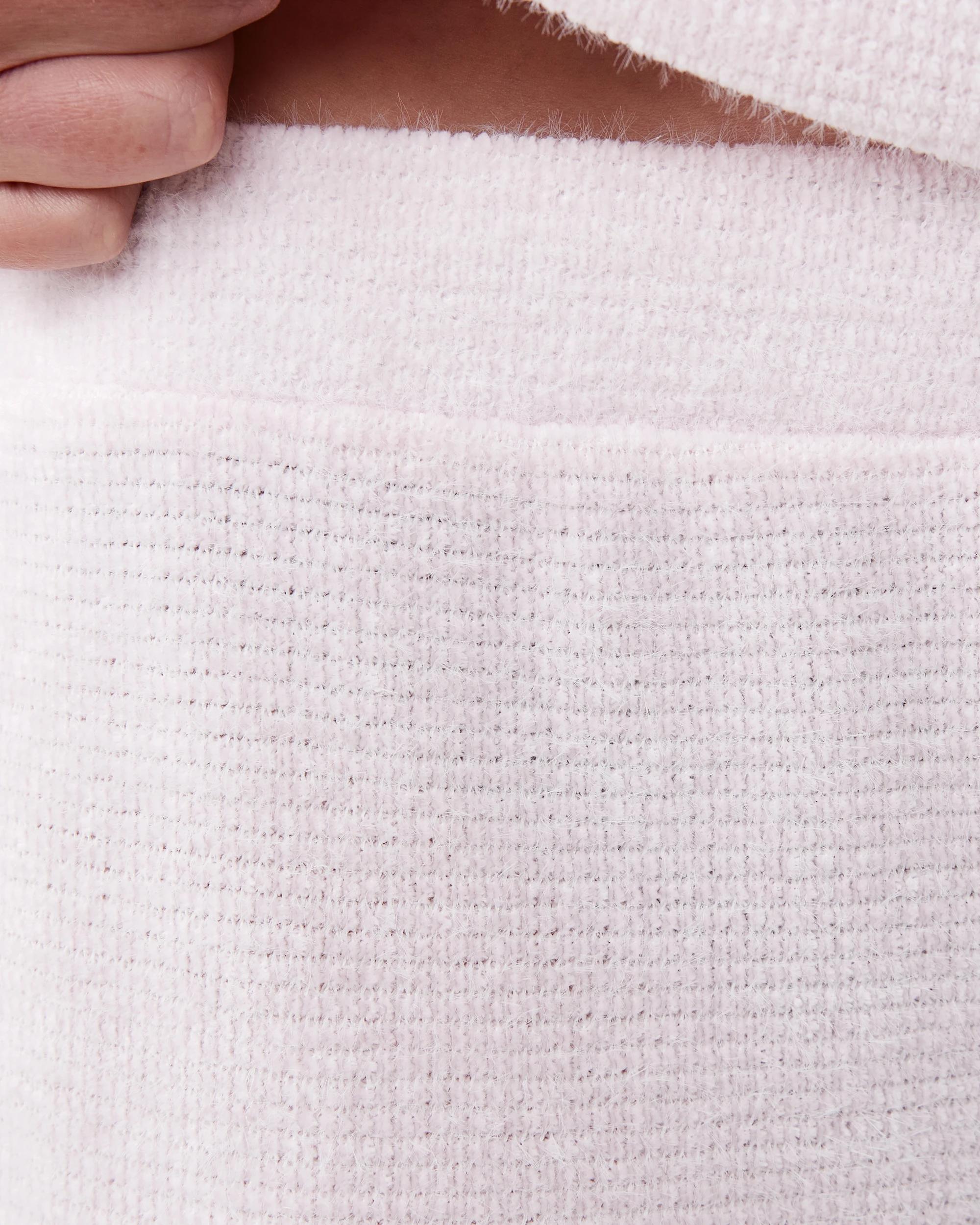 4 Plush Waffle Lounge Shorts Bllet Pink, 4 of 6