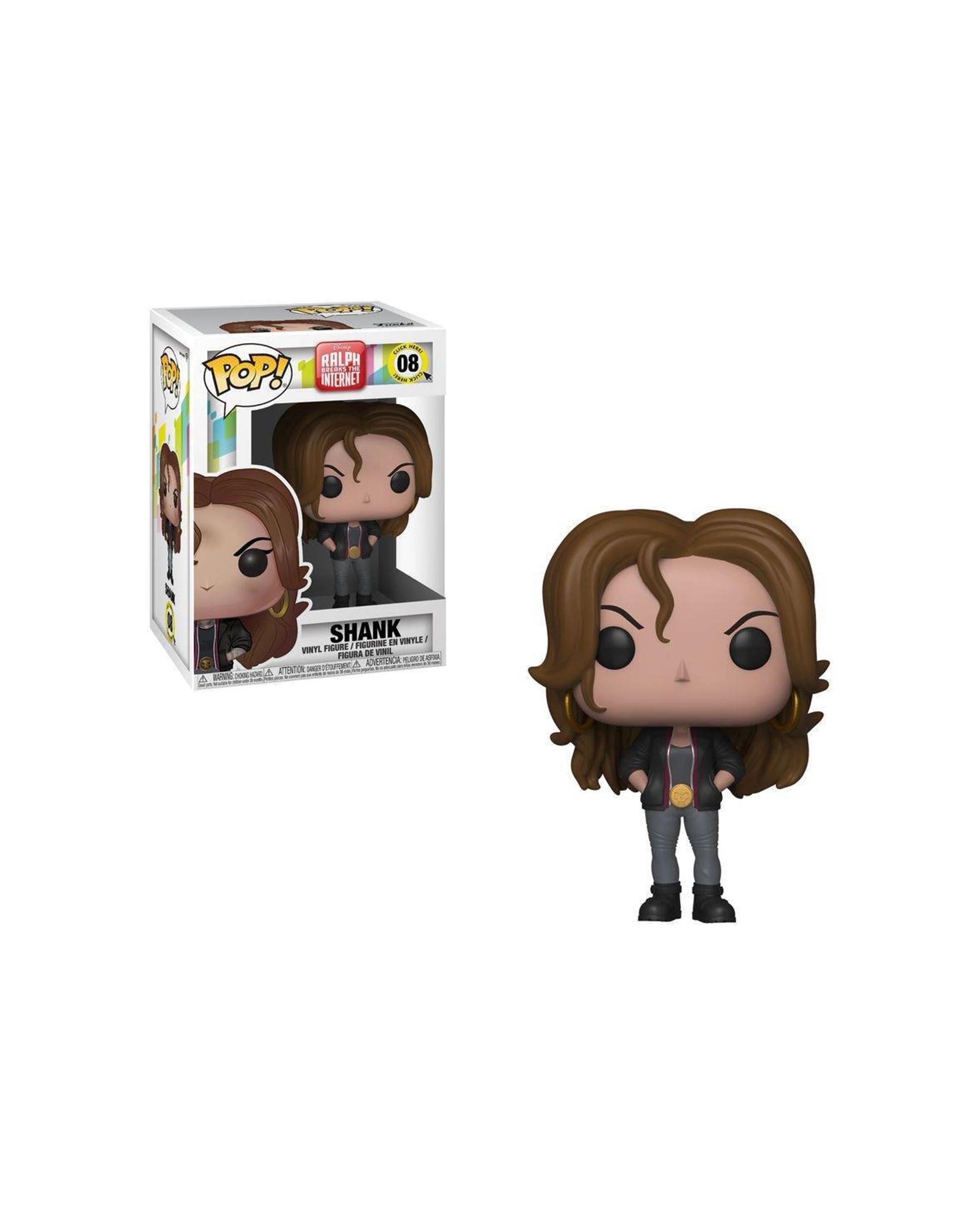 1 Pop Vinyl Figurine Wreck-It Ralph 2 Ralph Breaks The Internet - Shank 10cm - Multi, 1 of 3