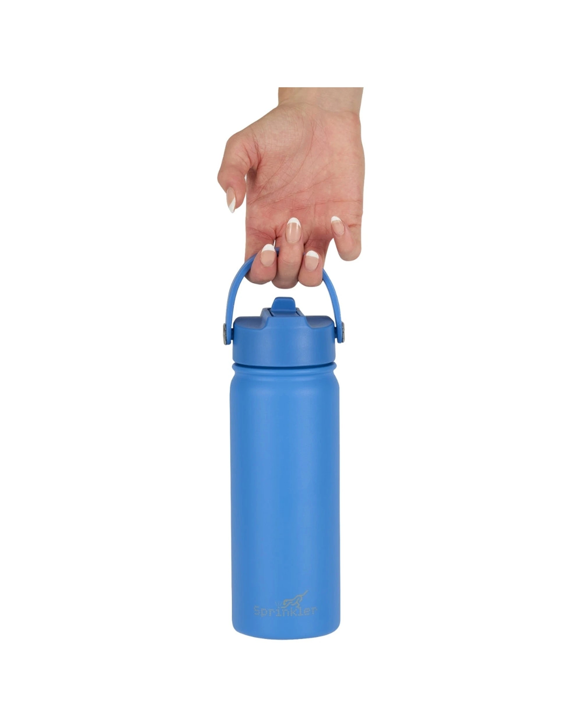 3 Sprinkler Bella Sipper Insulated Drink Bottle 550ml Vacuum Insulated Leakpoof - Blue, 3 of 3