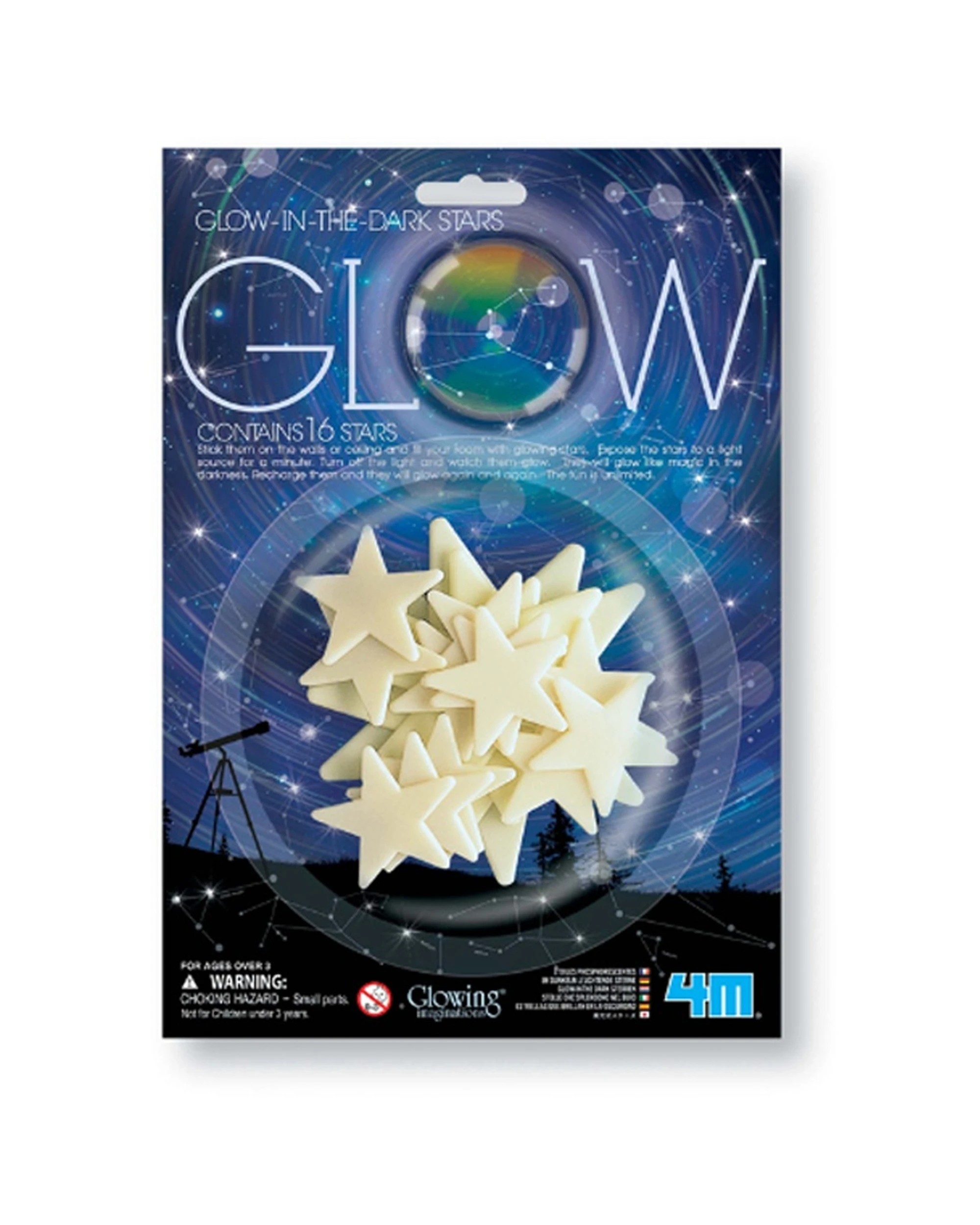 1 4M Glow Stars In The Dark Bright With Adhesive Tape Wall Ceiling Kids Toy, 1 of 3