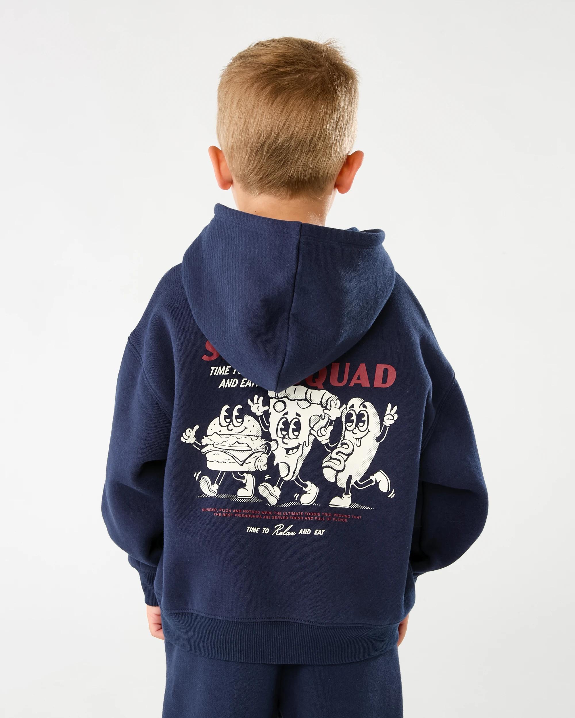 2 Oversize Print Hoodie Blu Food, 2 of 8