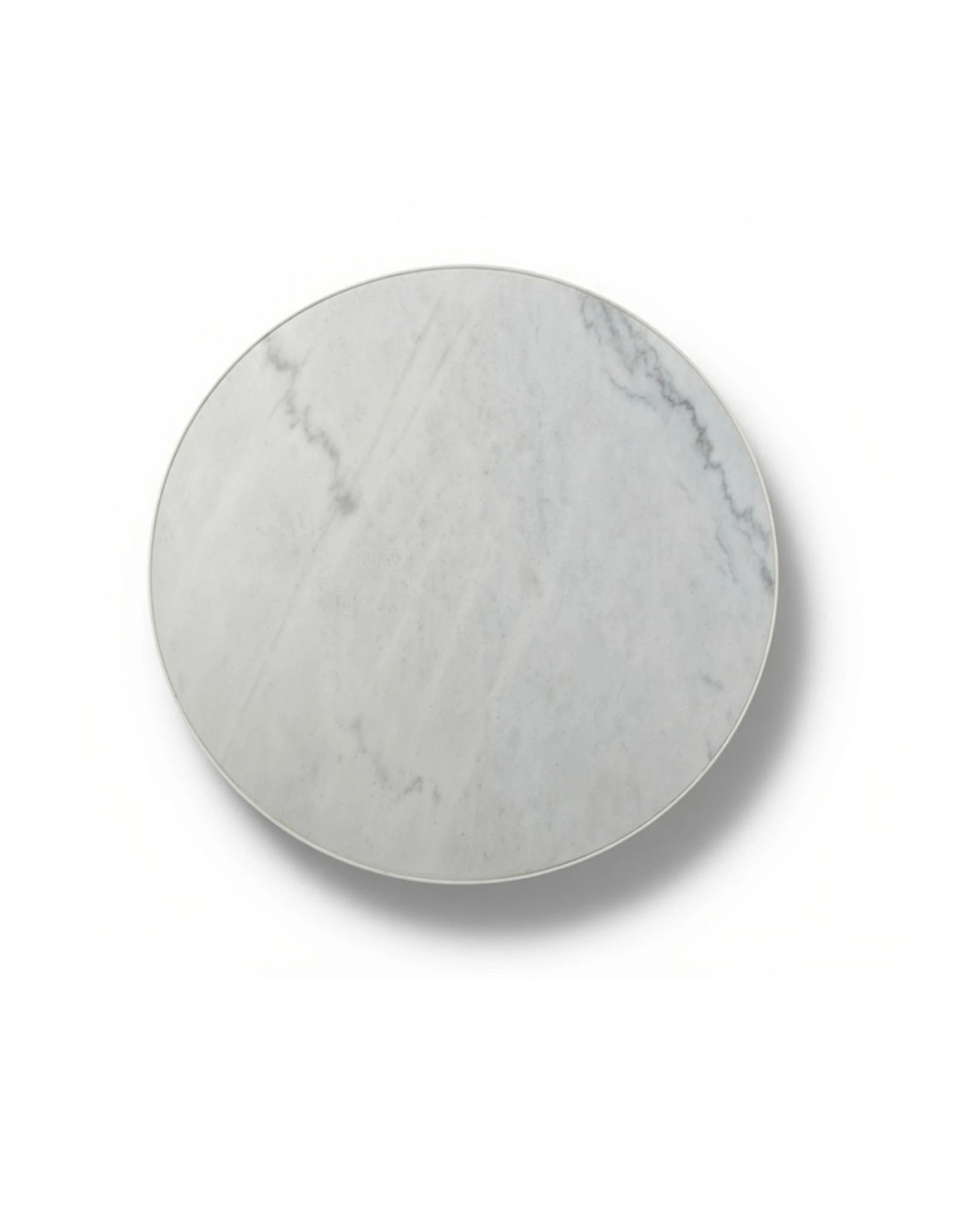 6 Codu Lume Side Table Metal Frame Marble Top 60x50x50cm - White, 6 of 9