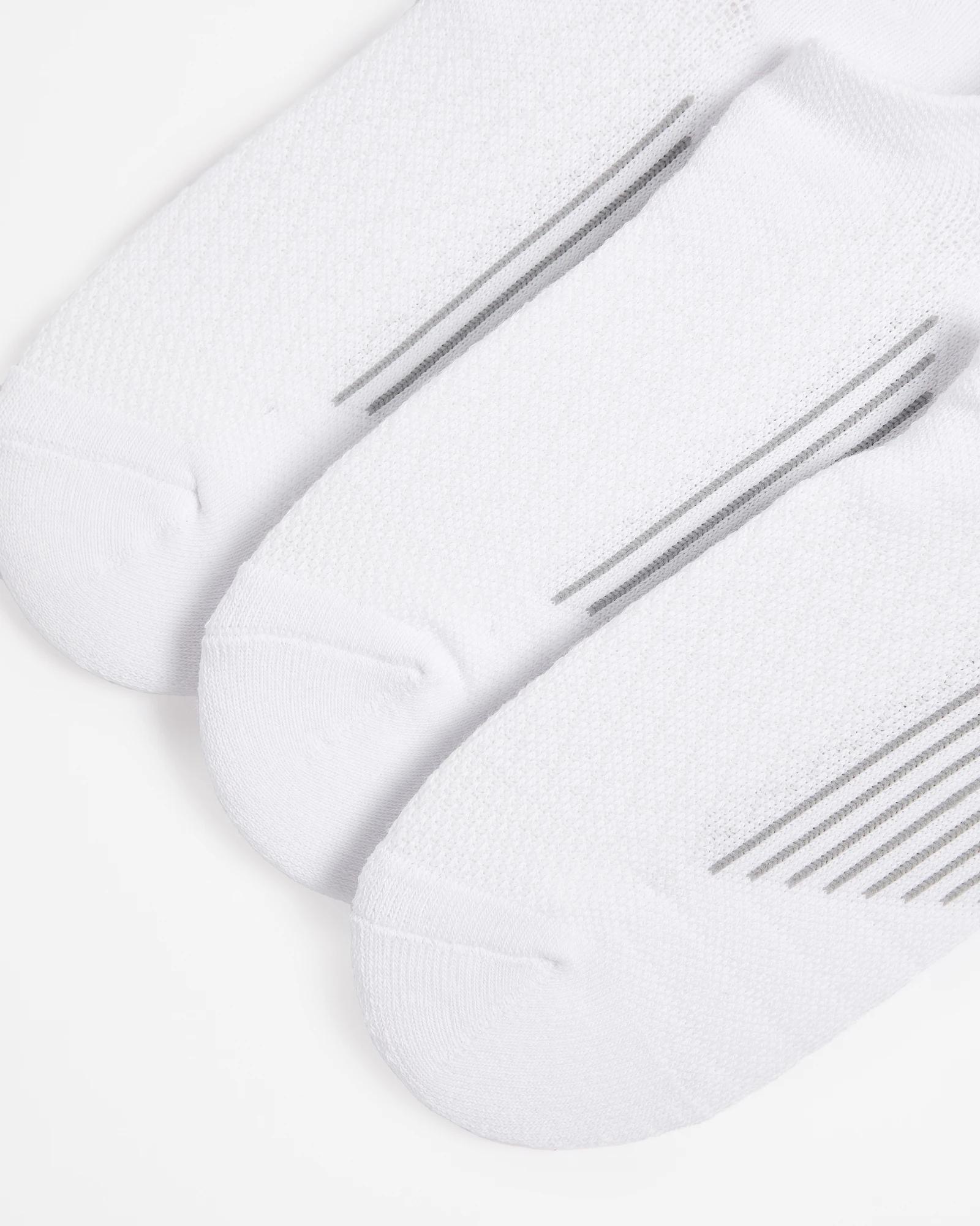 2 Australian Cotton Blend 3 Pack Performance No Show Socks - Maxx WHITE, 2 of 3