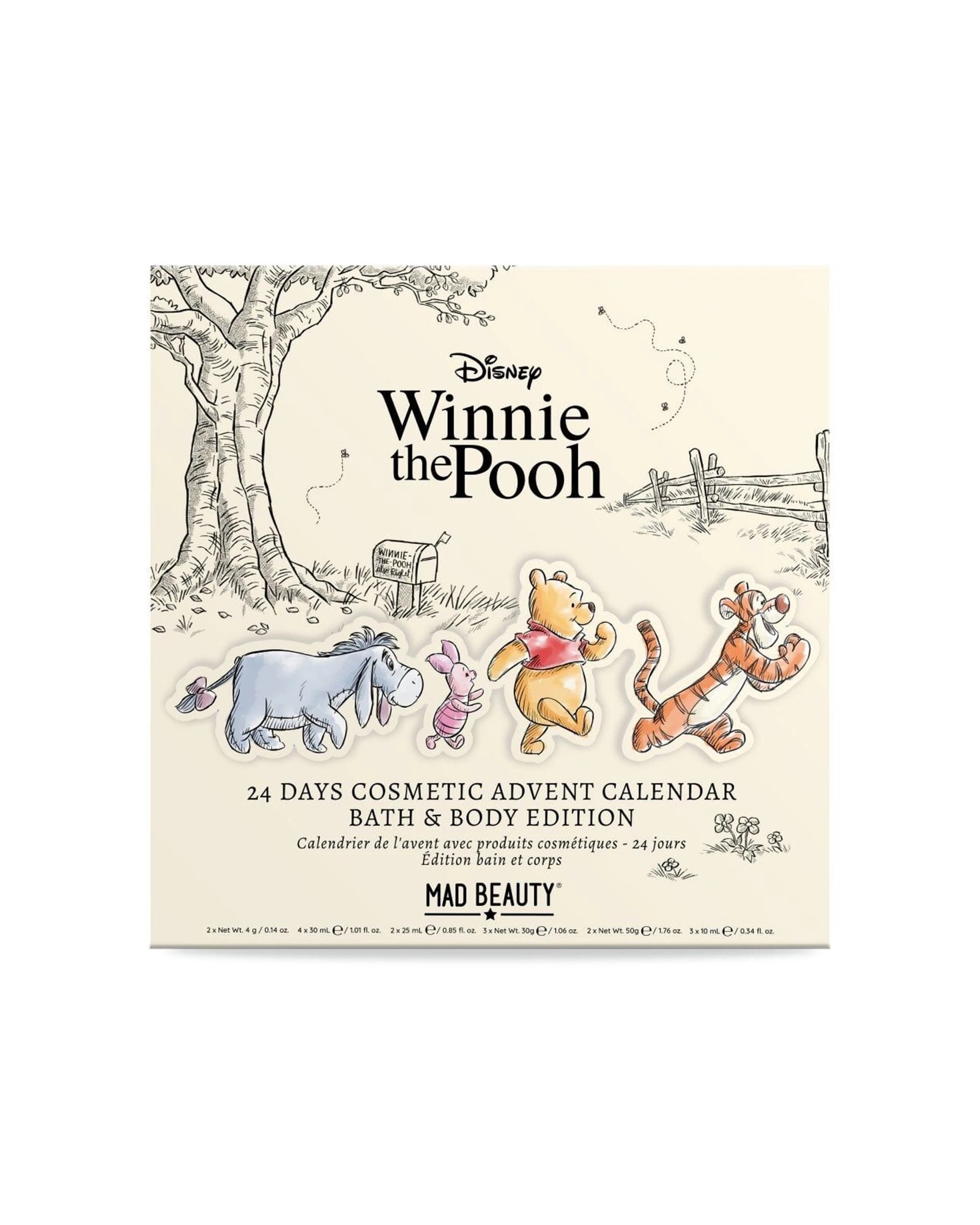 1 Disney 24 Day Bath and Beauty Advent Calendar Winnie The Pooh - Multi, 1 of 3