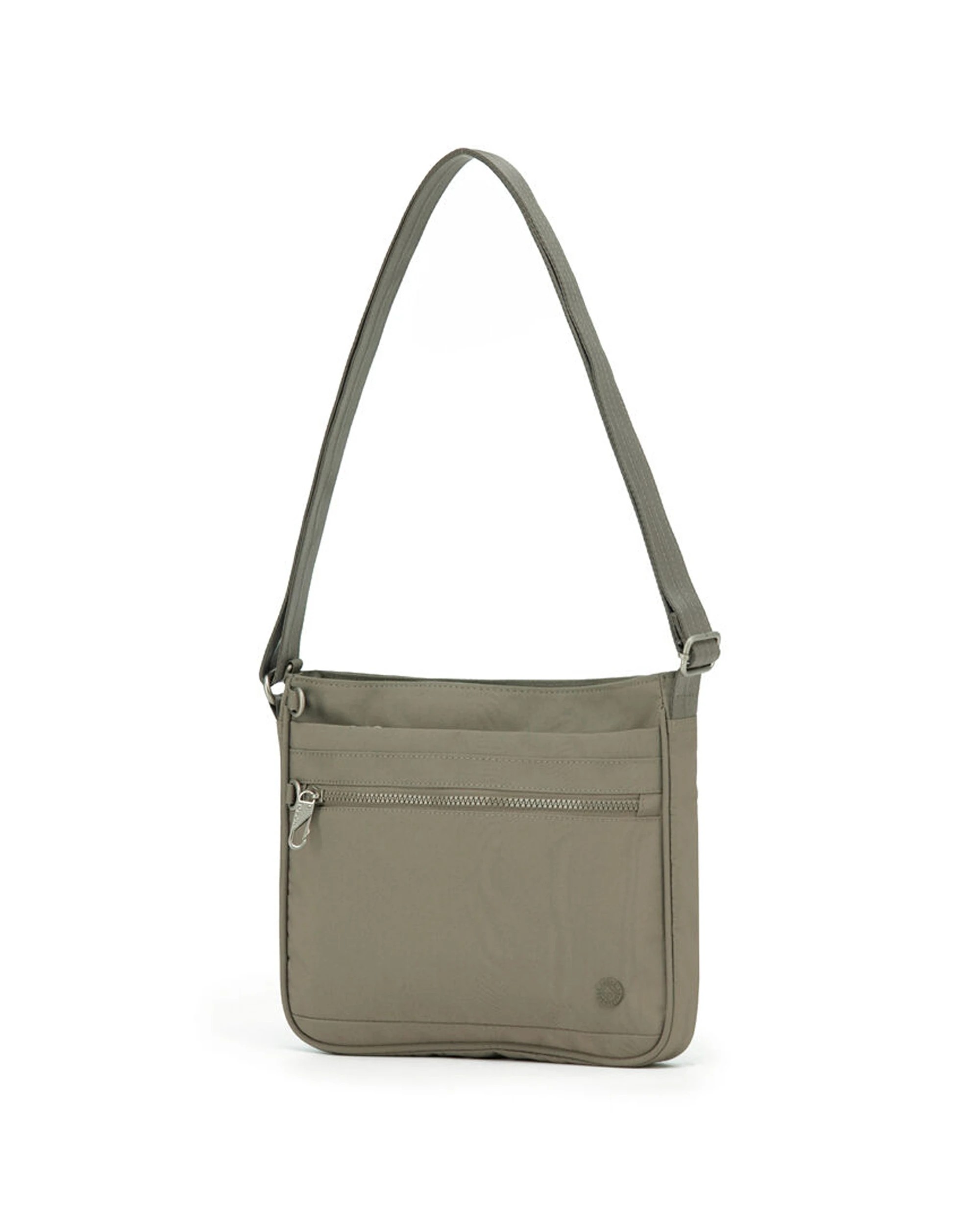 1 Tosca Anti-Theft Rfid Blocking Shoulder Travel Bag - Beige, 1 of 3