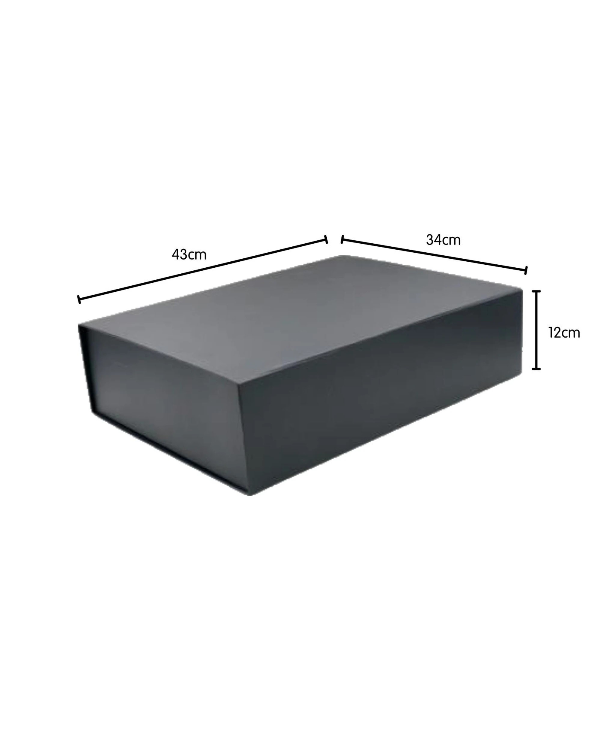 2 Durmaz Black Magnetic Gift Box 43cm x 34cm - Black, 2 of 2