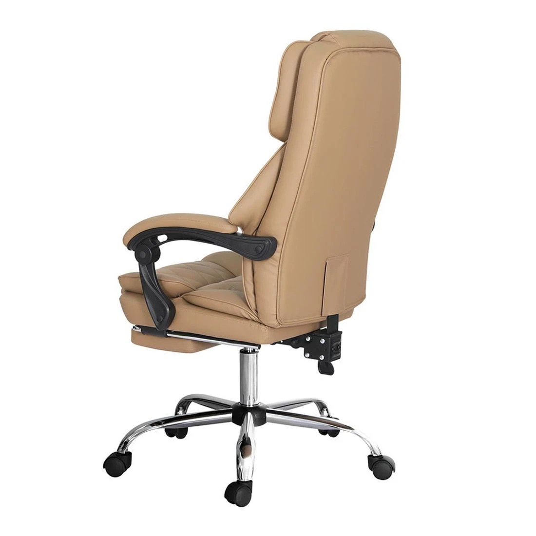 4 Artiss Executive Office Chair Leather Footrest Espresso - Brown, 4 of 7