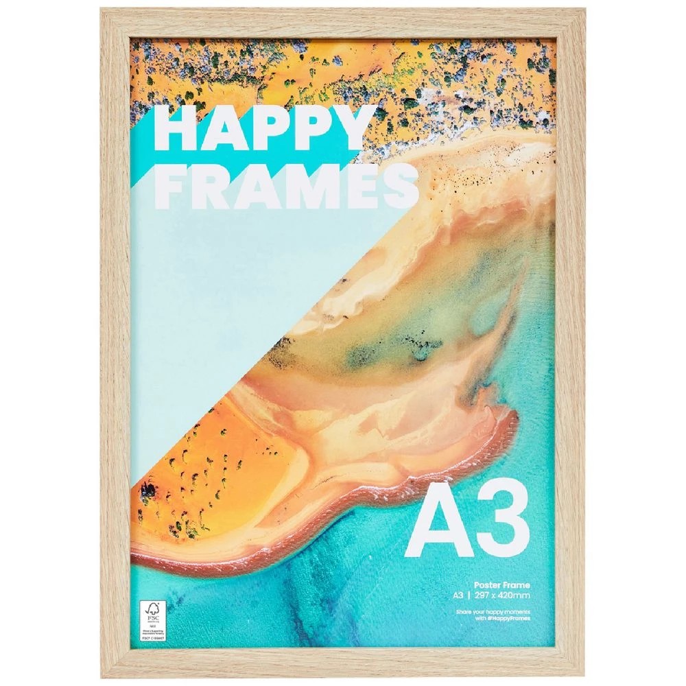 1 A3 Poster Frame Oak, 1 of 4
