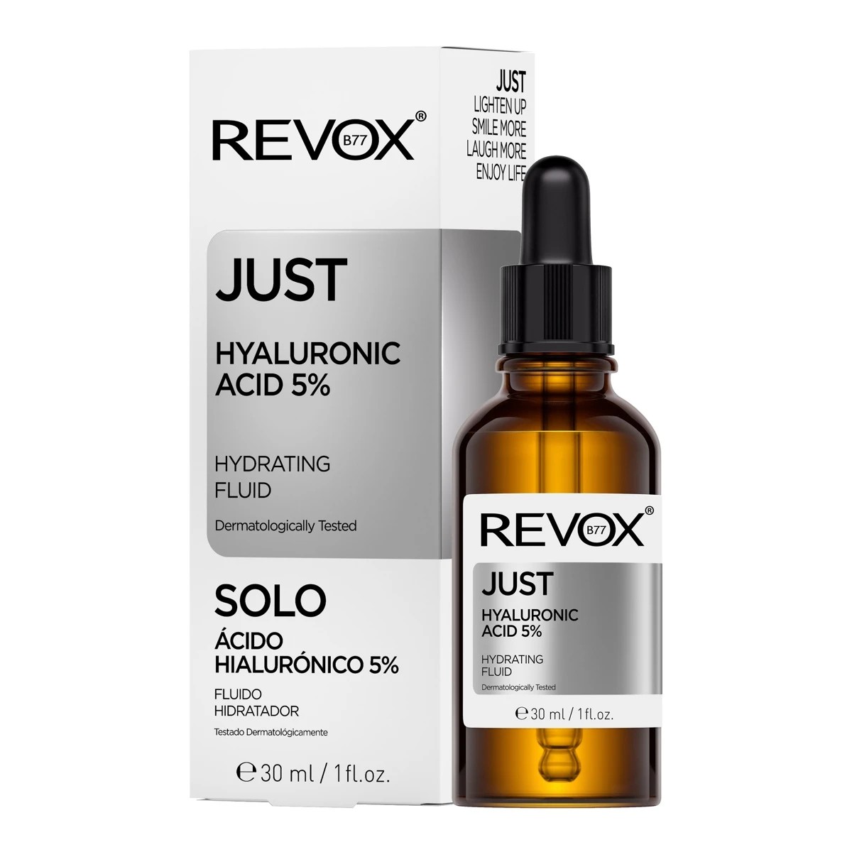 1 Revox B77 Just Hydrating Fluid 30ml - Hyaluronic Acid 5%, 1 of 2