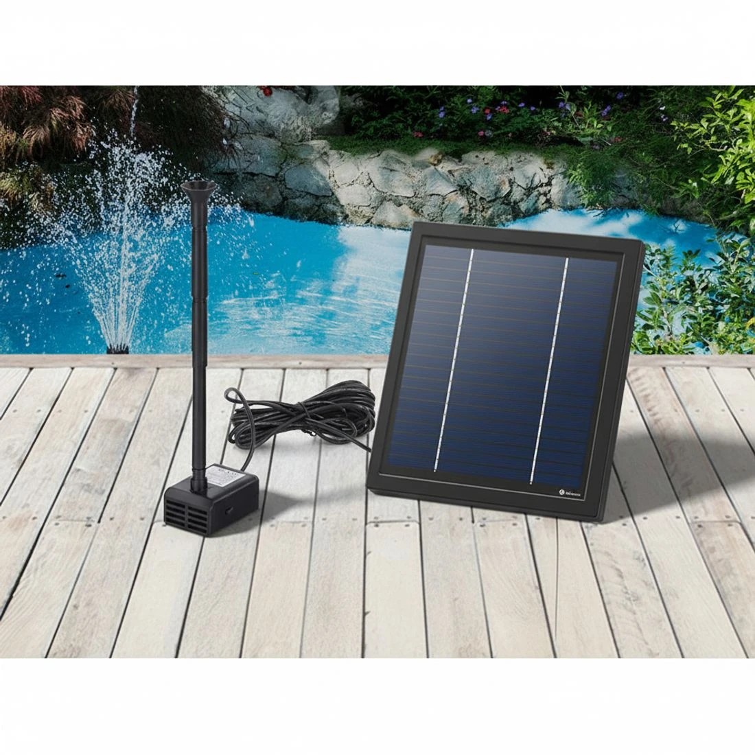 4 Gardeon Solar Pond Pump Submersible Water Fountain Kit 6.1FT - Black, 4 of 6