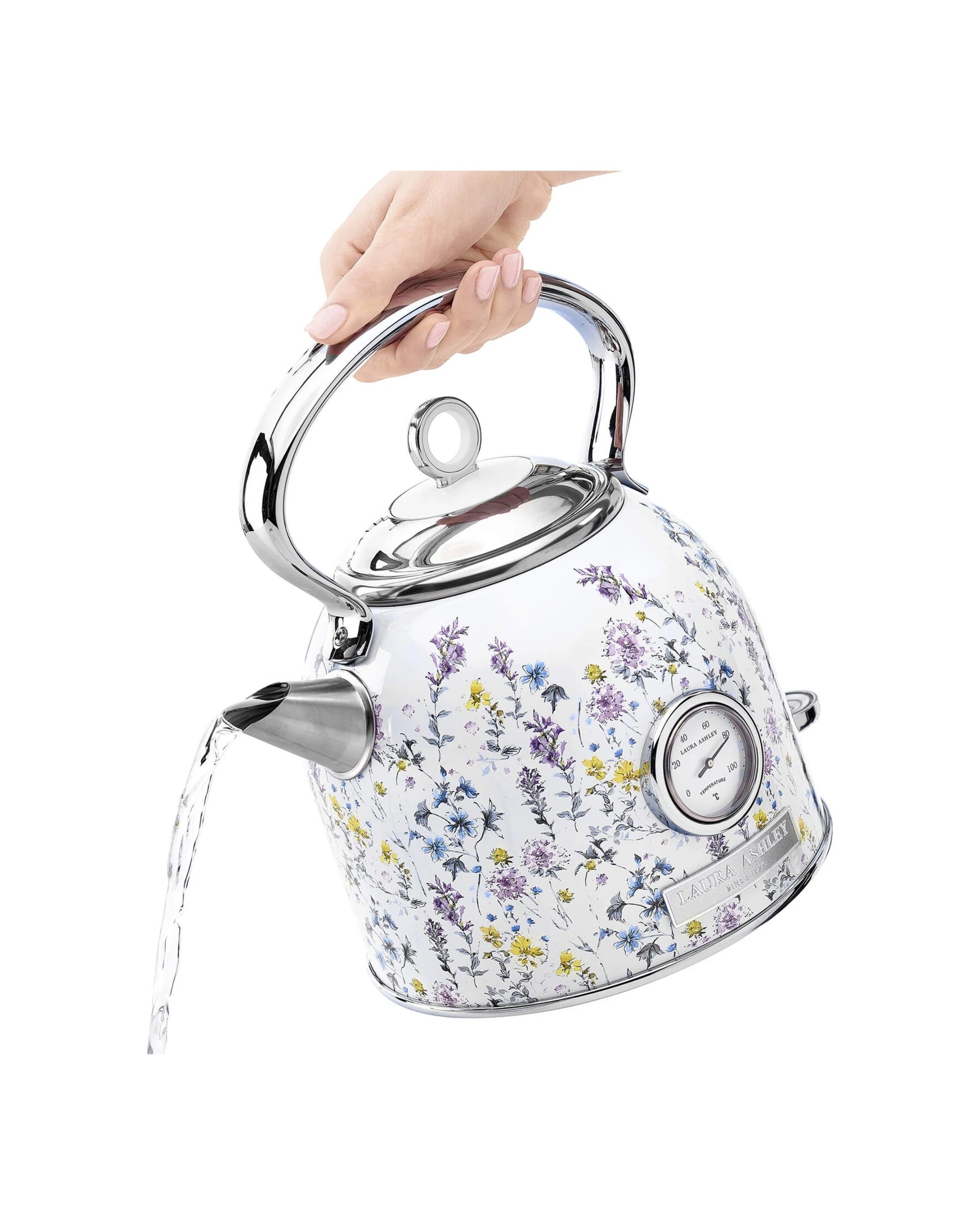 6 Laura Ashley 1.7L Dome Electric Kettle And 2 Slice Toaster Combo Wild Meadow - Pattern, 6 of 8