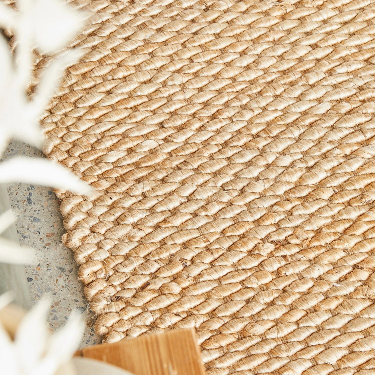 3 Common Ground Rugs Endeavor 280x190cm - Large Hand Loomed Jute Floor Rug - Natural, 3 of 7