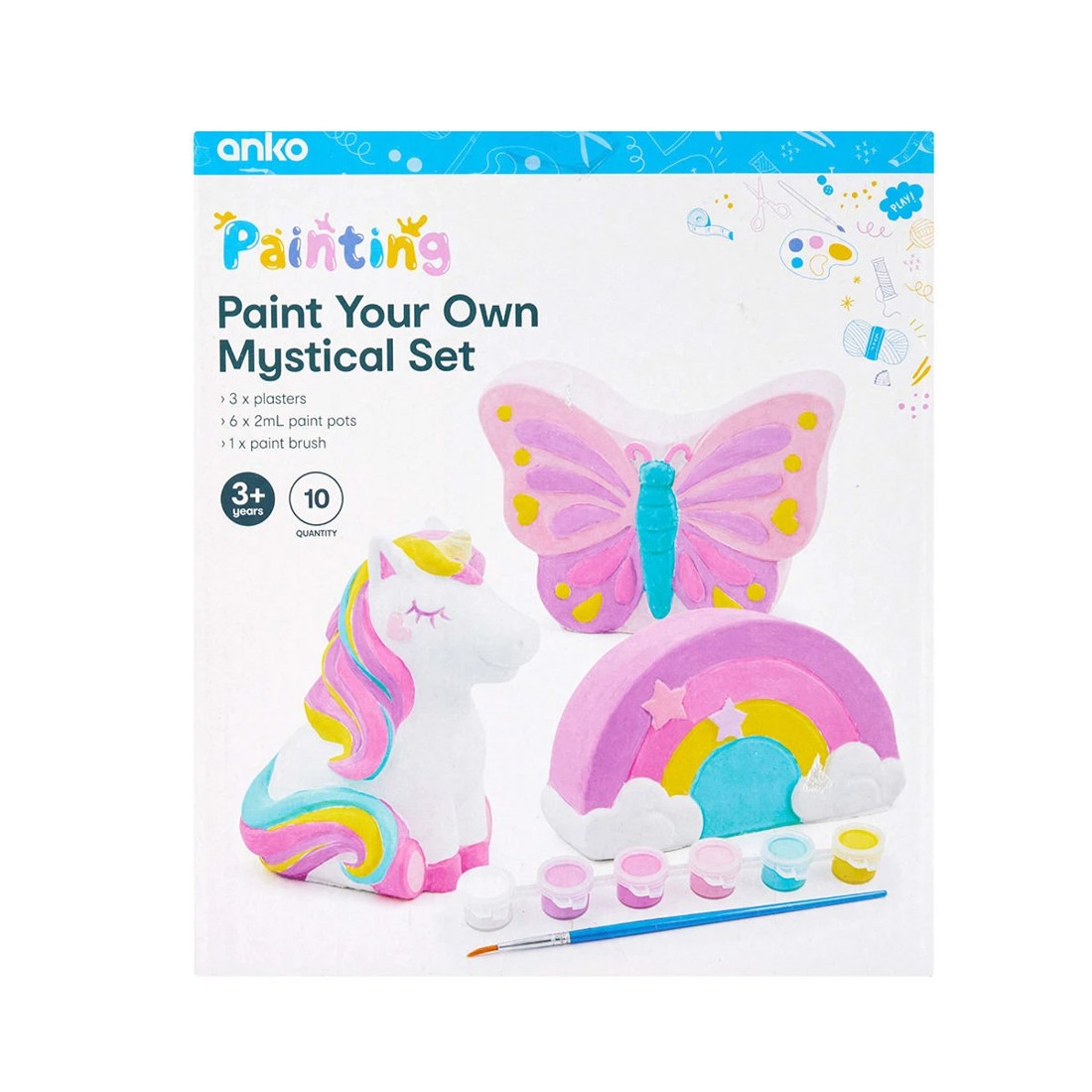 10 10 Piece Paint Your Own Mystical Set, 10 of 10